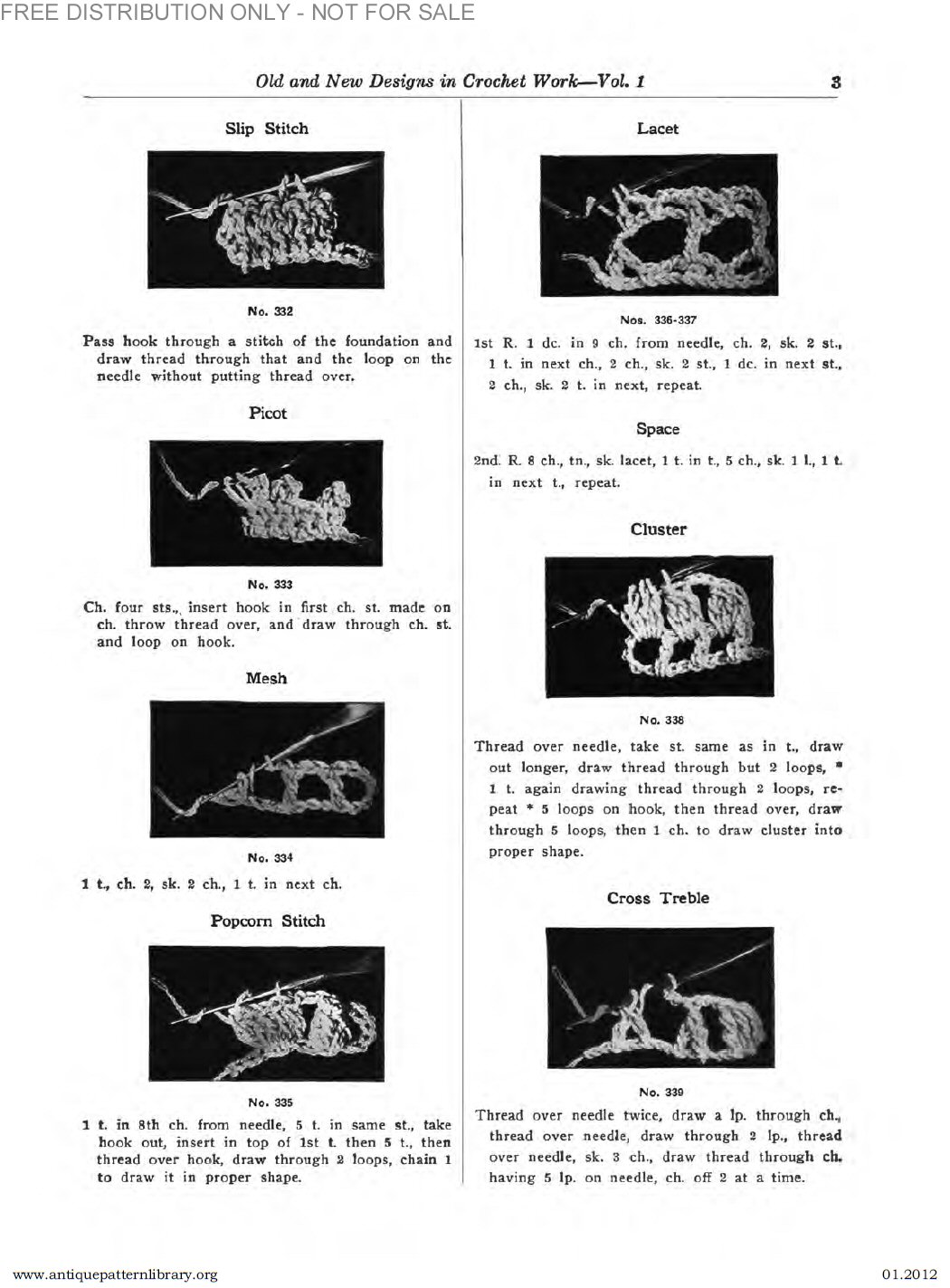 B-SW070 Old and New Designs in Crochet Work, 