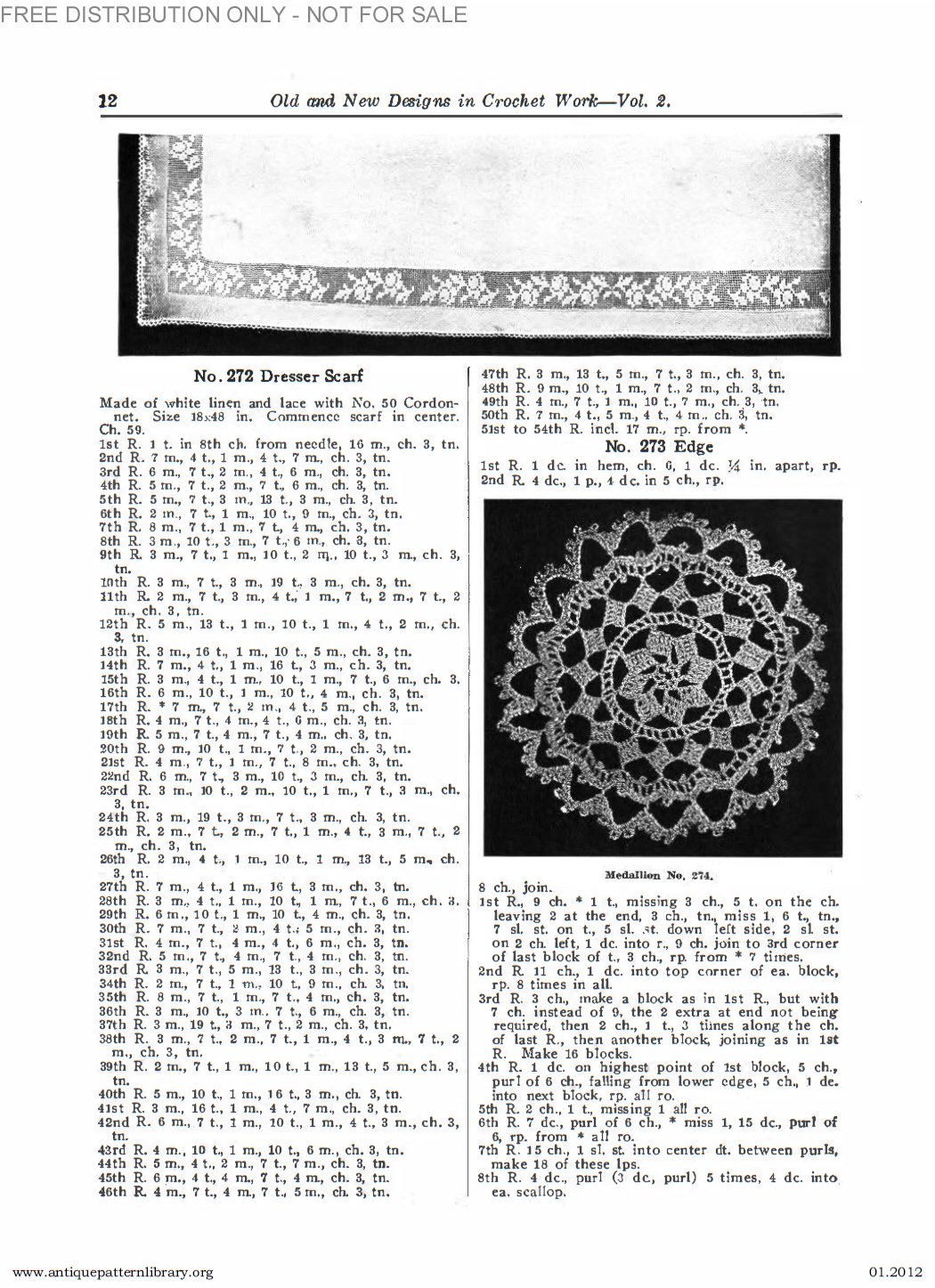 B-SW071 Old and New Designs in Crochet Work