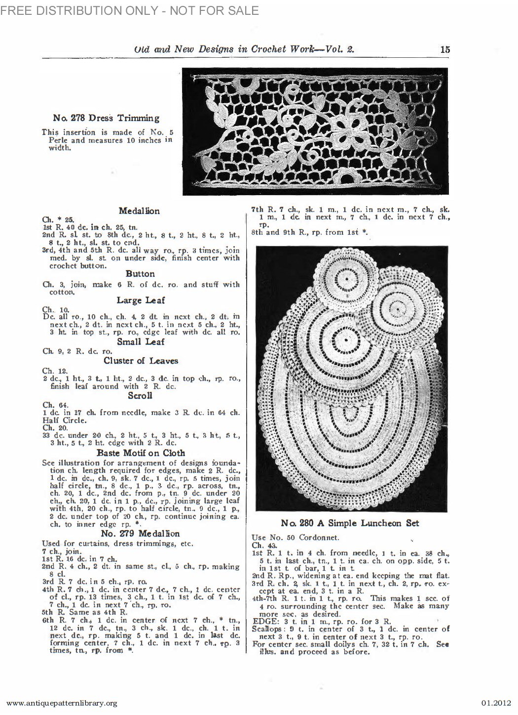 B-SW071 Old and New Designs in Crochet Work