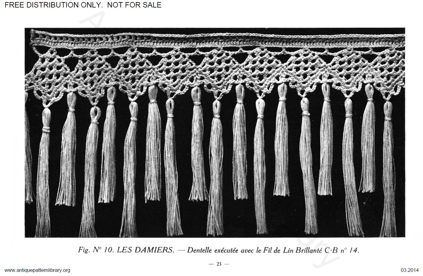 B-YS033 Dentelles a Franges et Entre-Deux