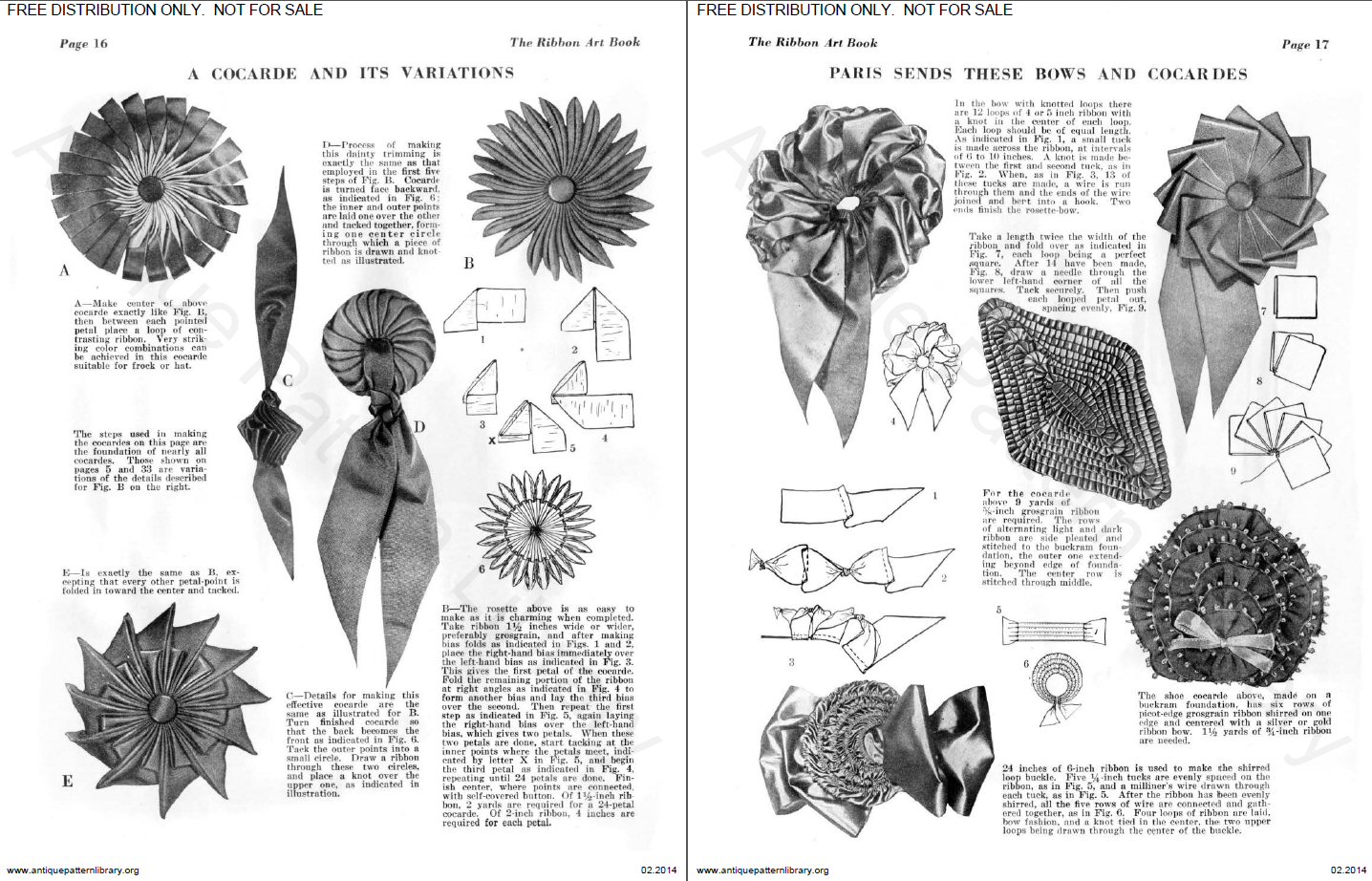 A cocarde and its variations
Paris sends these bows and cocardes