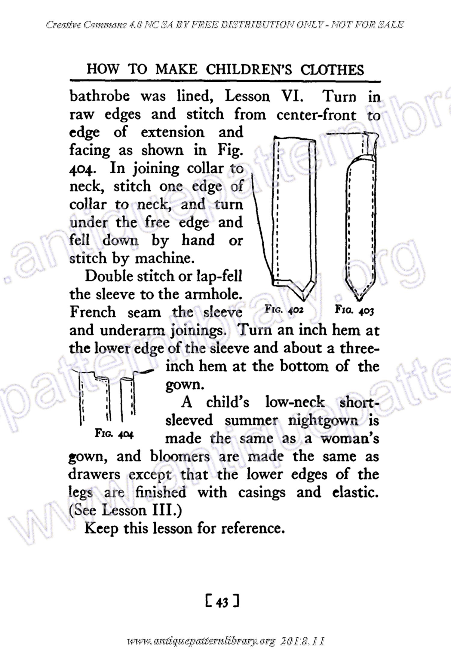 B-YS103 Complete Course in Dressmaking in Twelve Lessons: