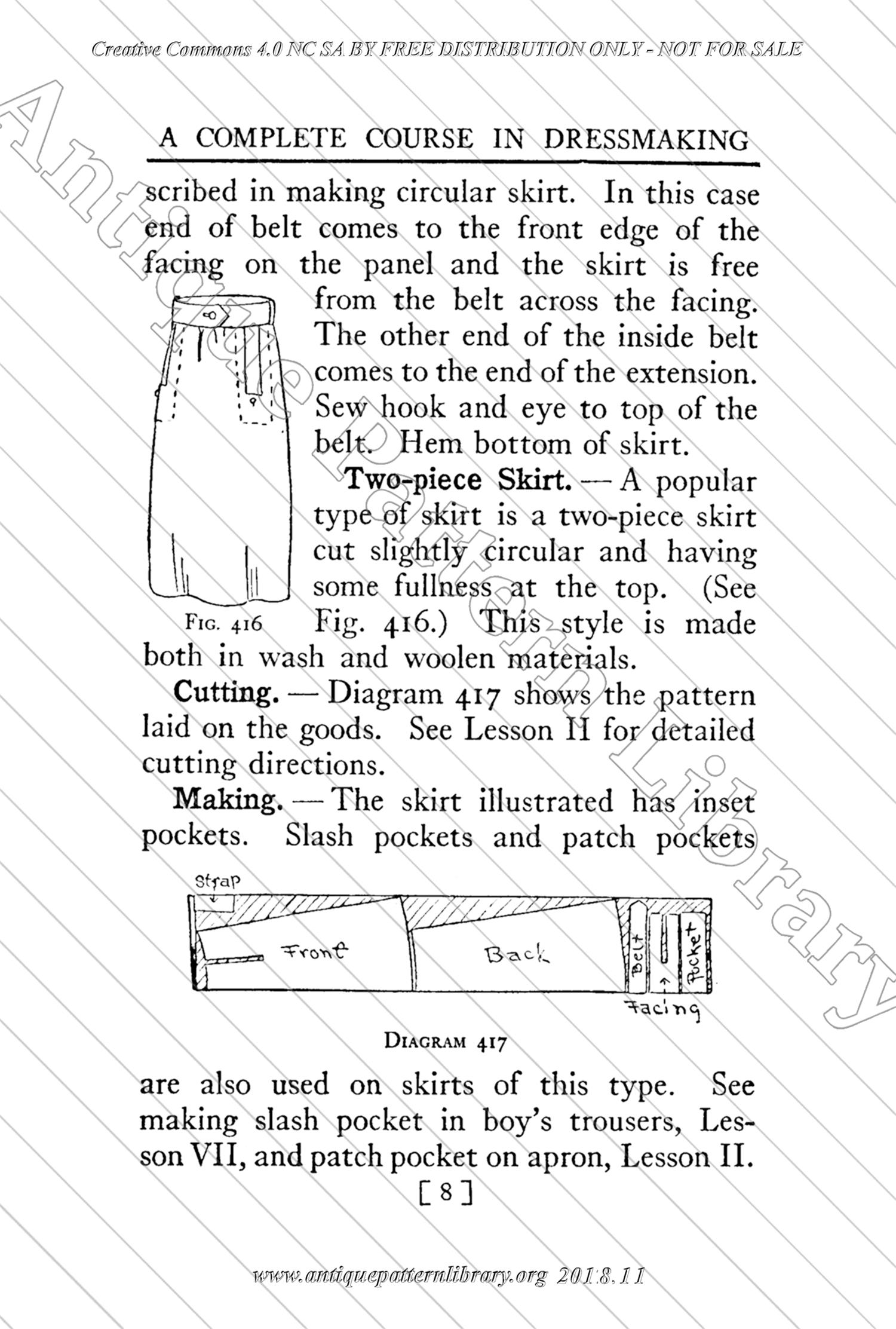 B-YS104 Complete Course in Dressmaking in Twelve Lessons: