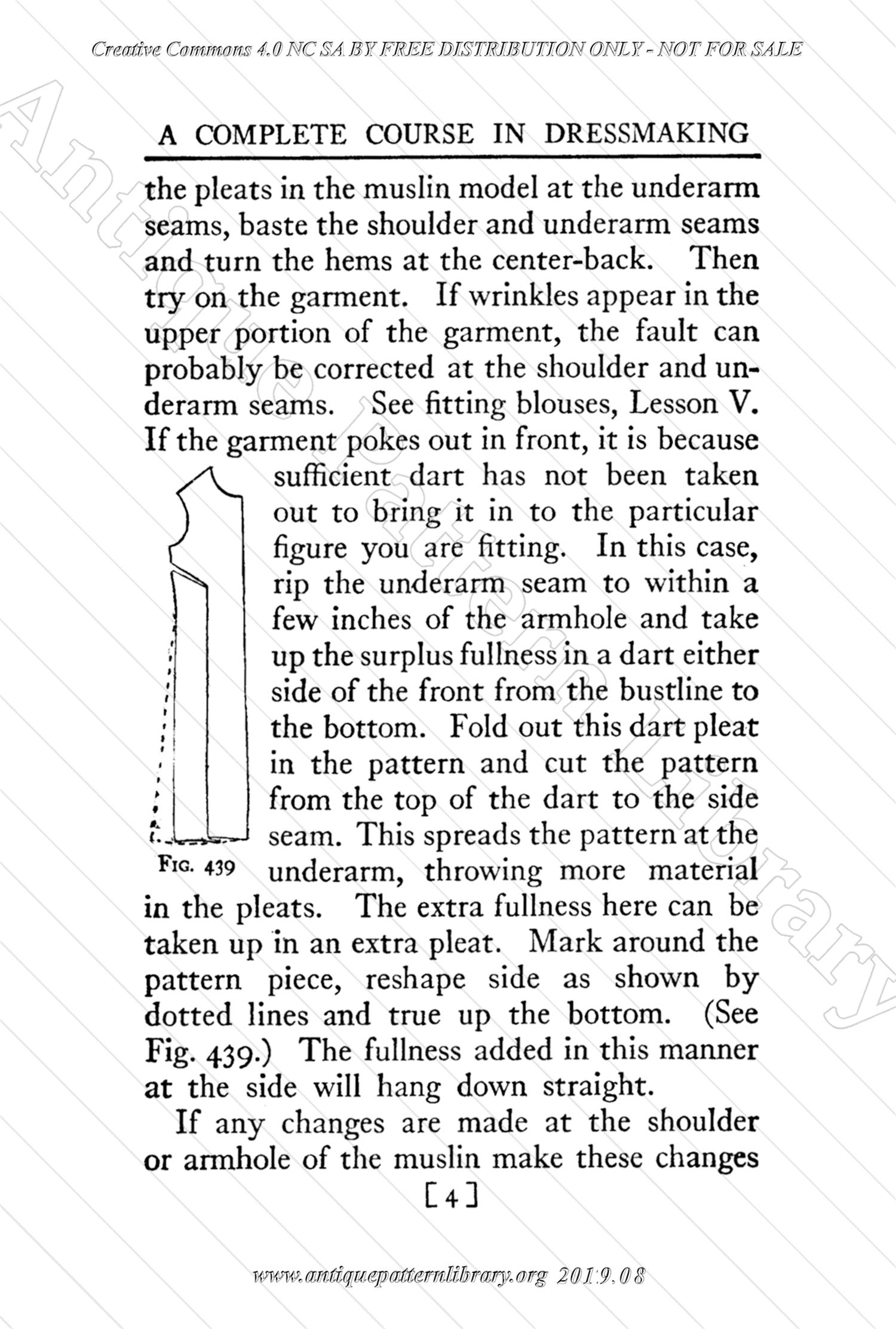 B-YS105 Complete Course in Dressmaking in Twelve Lessons: