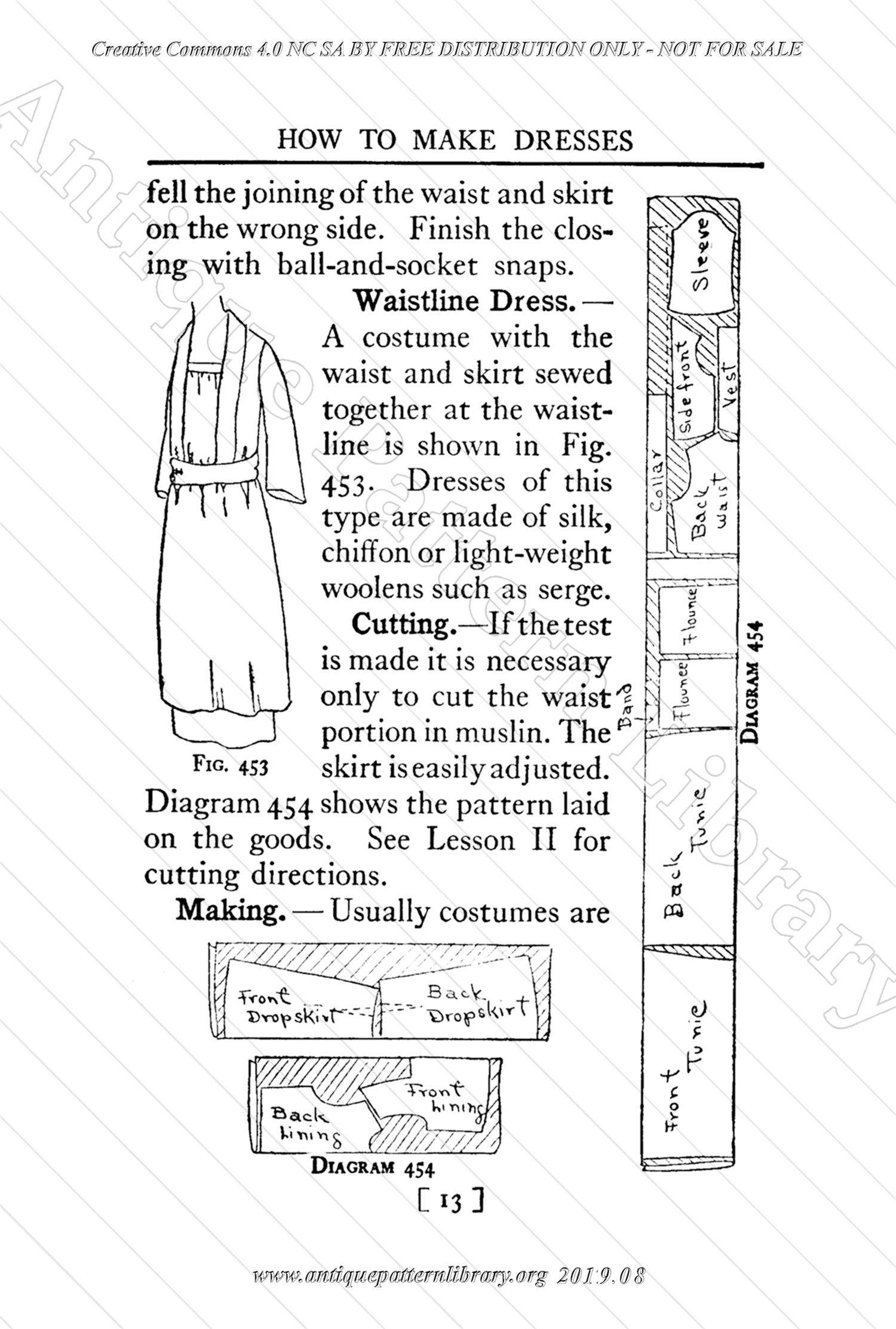 B-YS105 Complete Course in Dressmaking in Twelve Lessons: