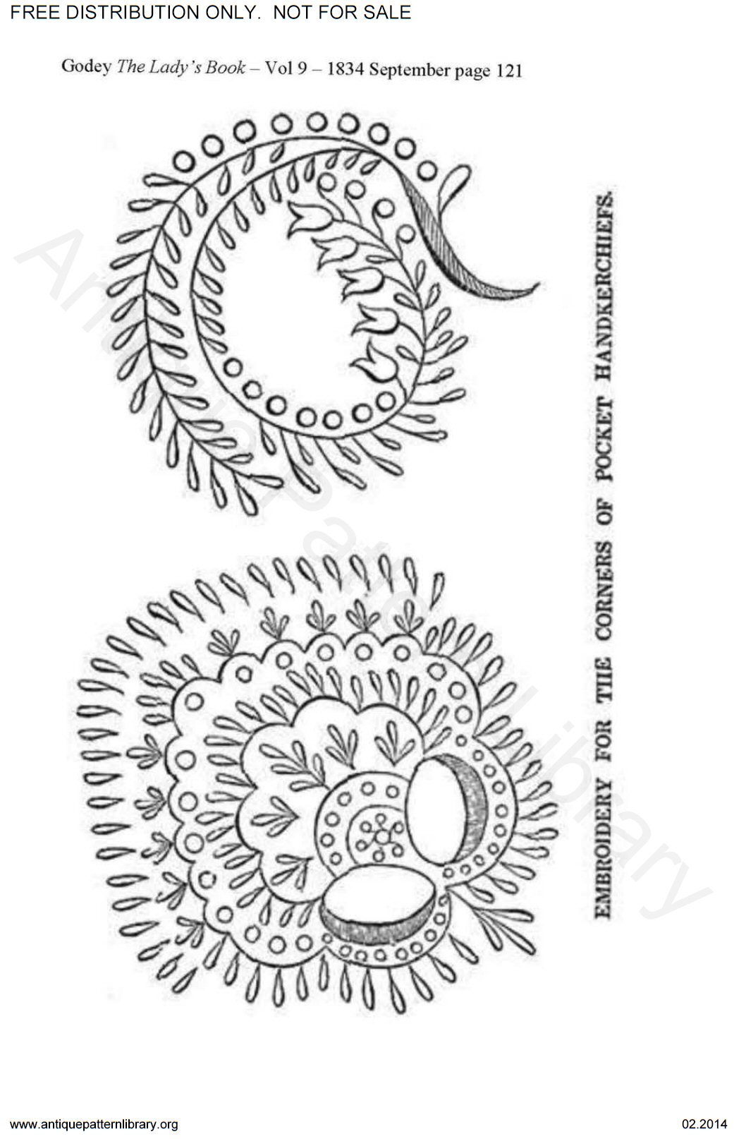 C-HW002 Godey's needlework patterns 