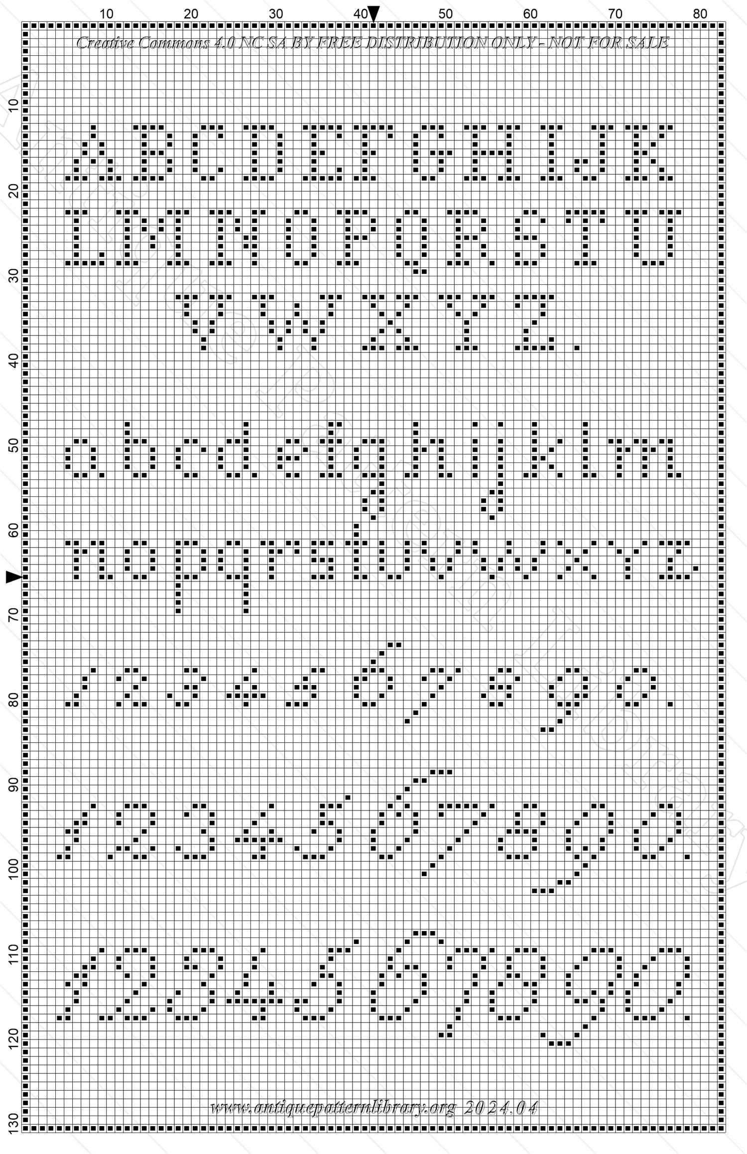 C-PR009 Alphabets Varis pour Broderie, Crochet, Tapisserie, etc.