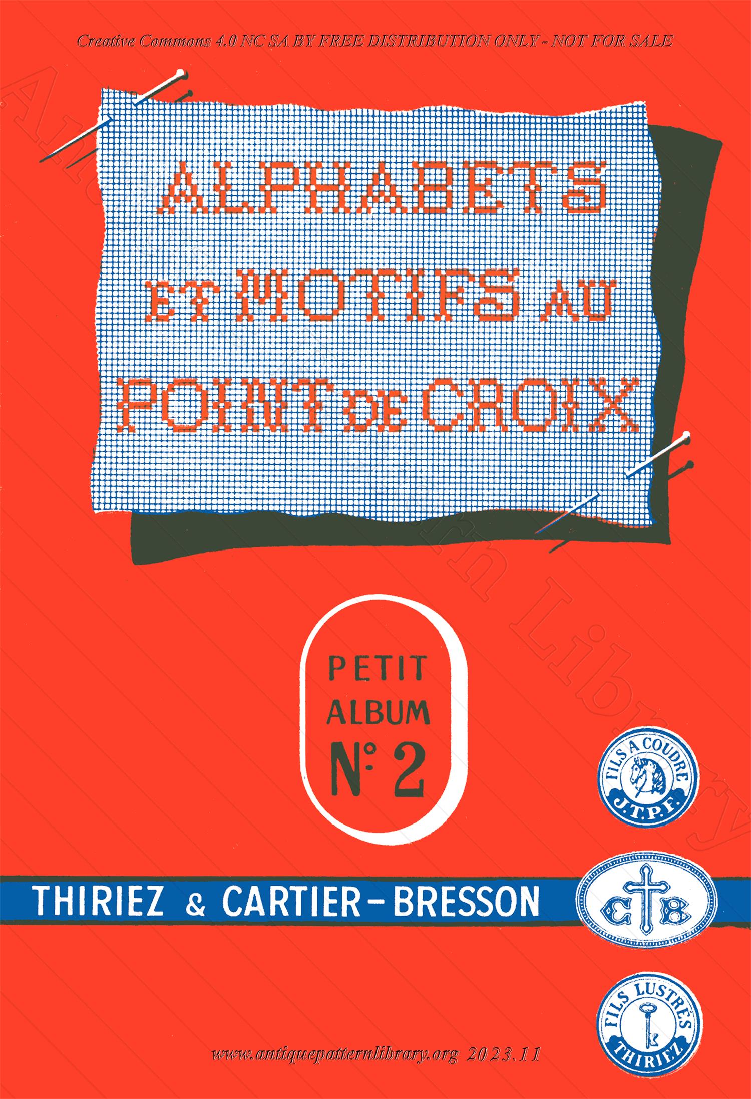 C-PR022 Alphabets et Motifs au Point de Croix