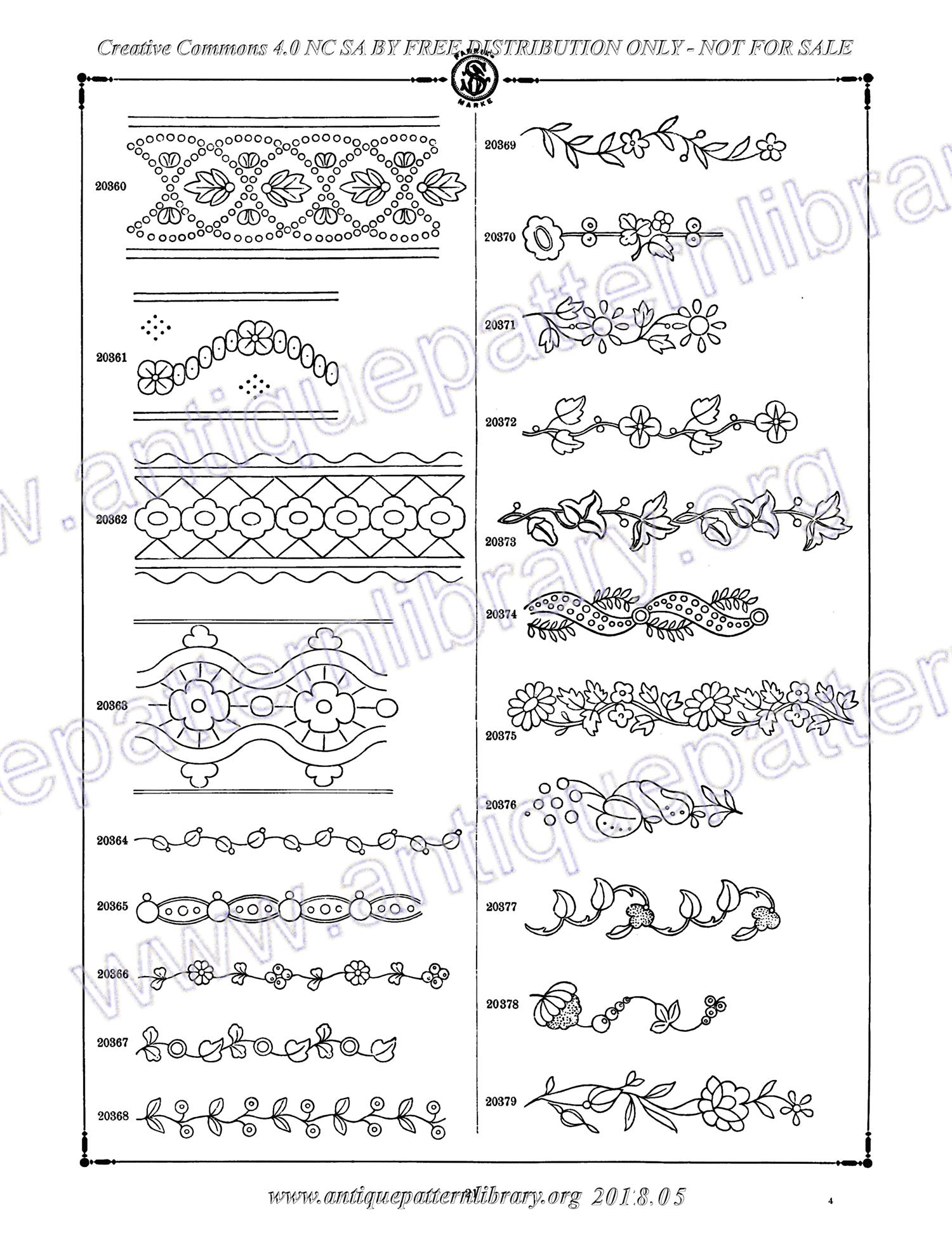 C-YS005 Stickerei Vordruk-Stempel