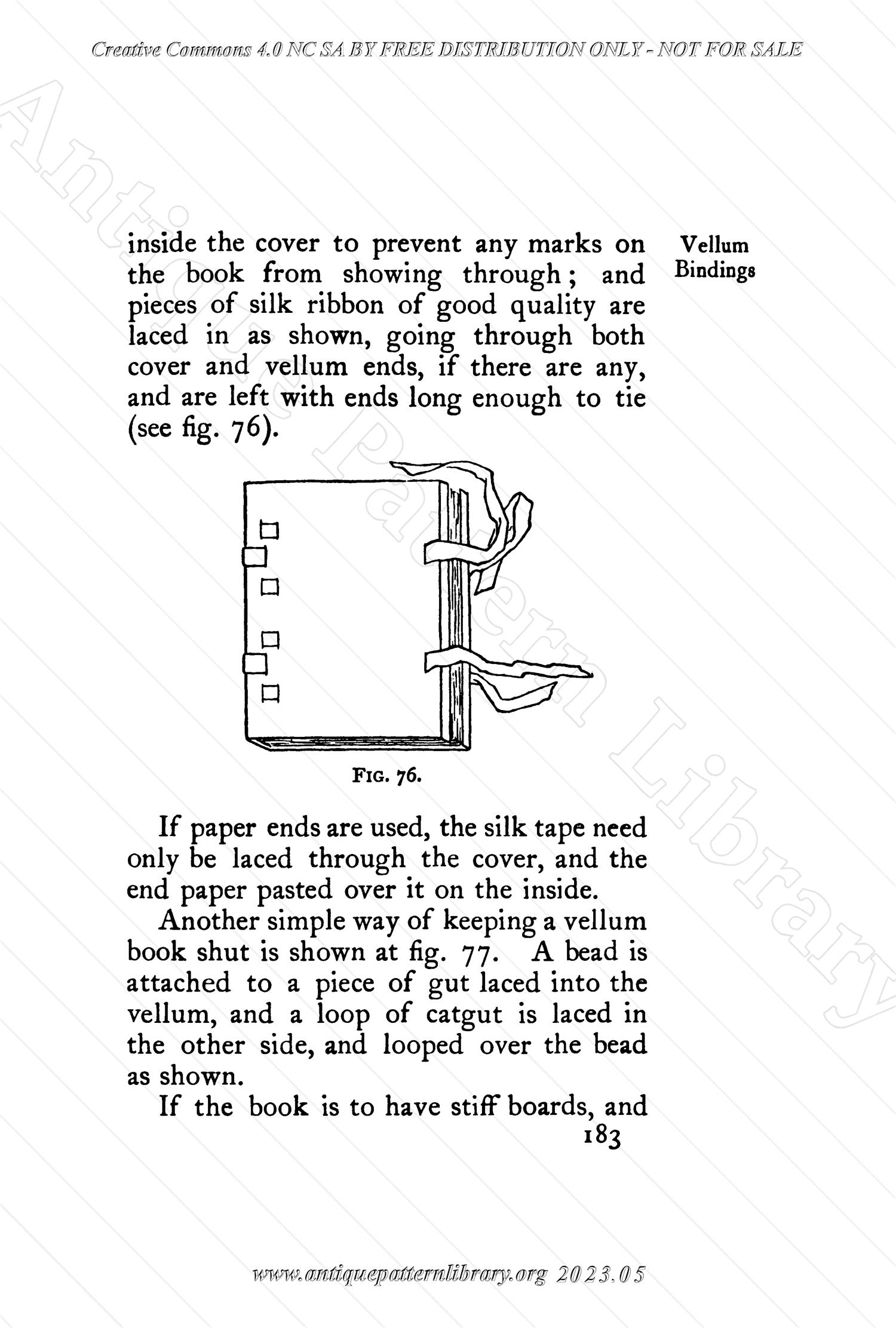 C-YS345 Bookbinding, and the Care of Books