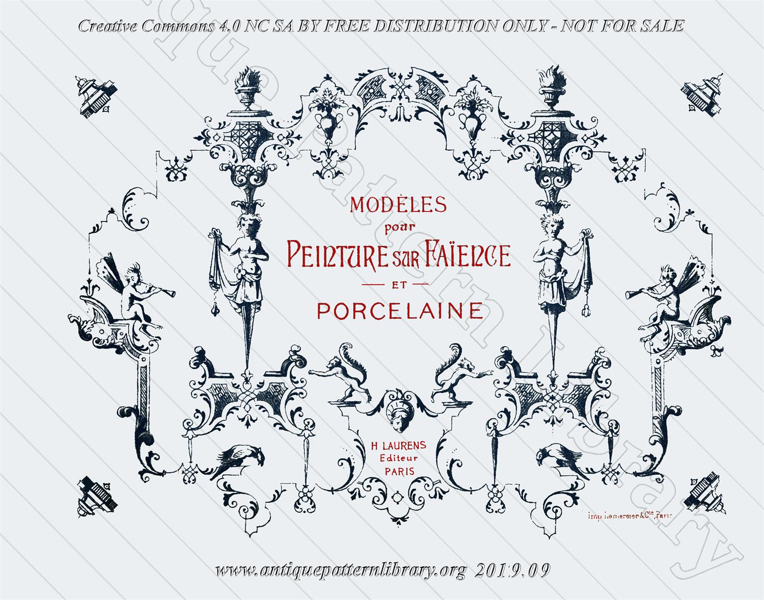 D-YS088 Modeles pour Peinture sur Faience et Porcelaine