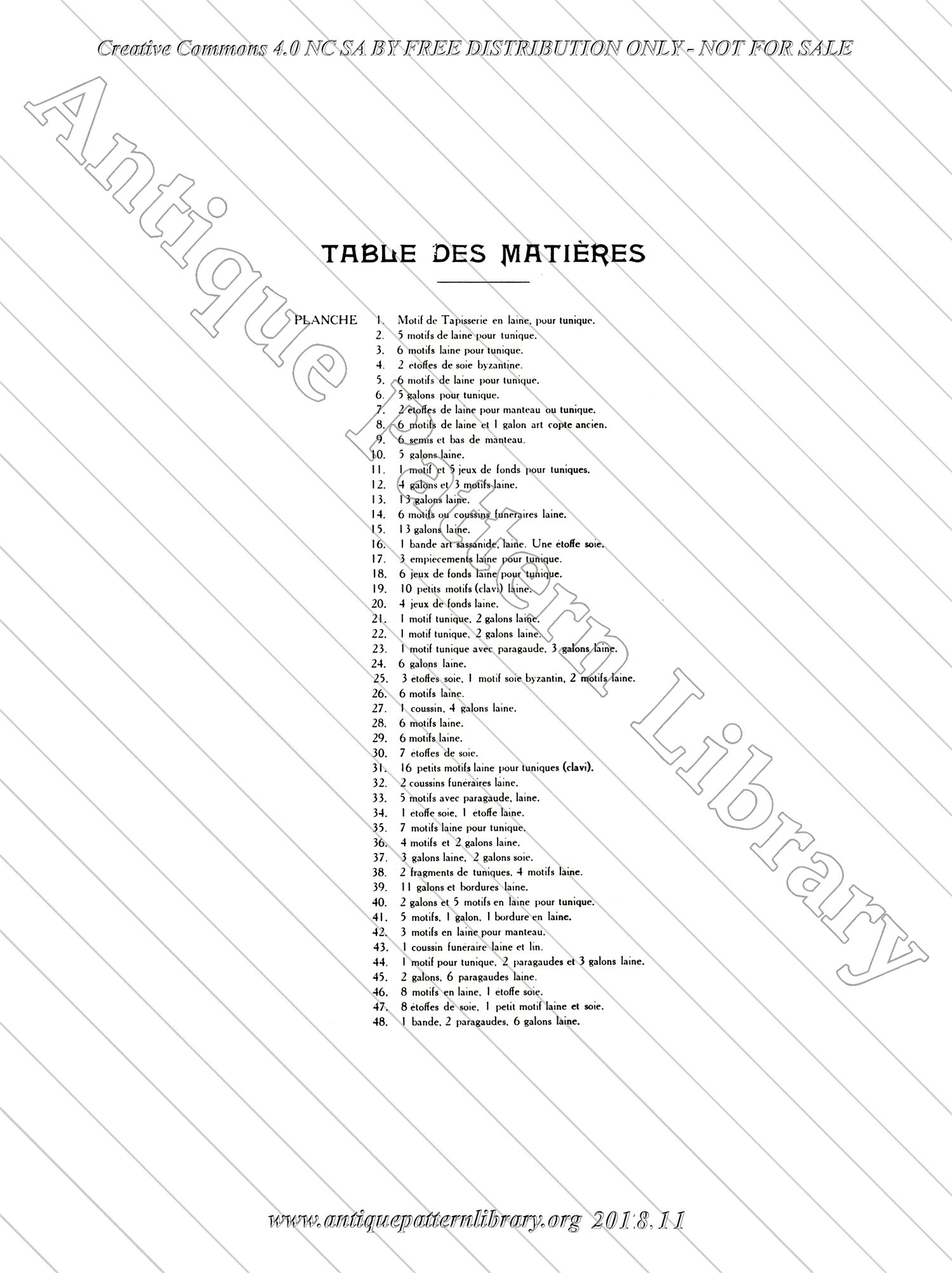 D-YS125 Tapisseries et Etoffes Coptes