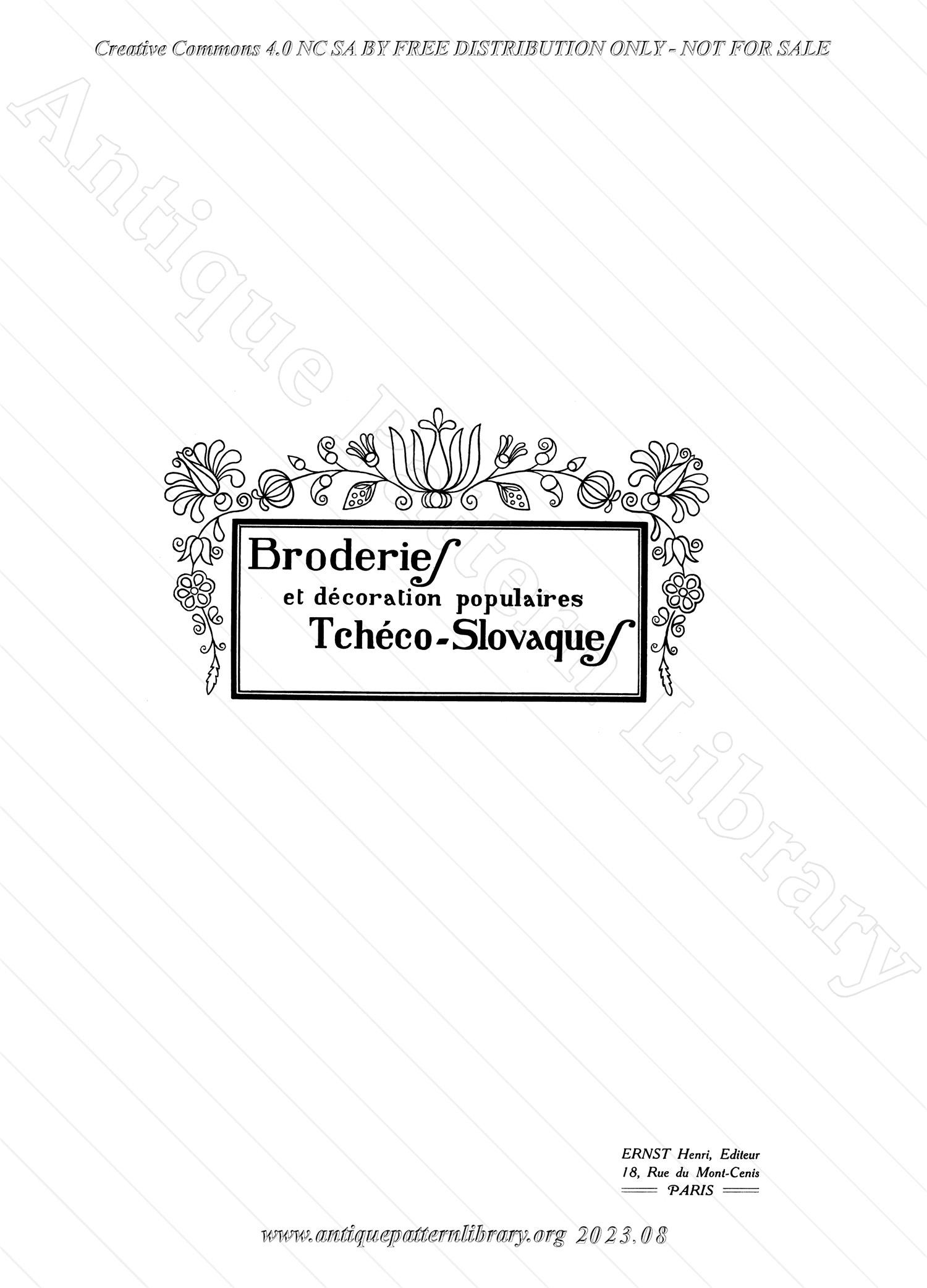 D-YS128 Broderies et dcoration populaires Tchco-Slovaques