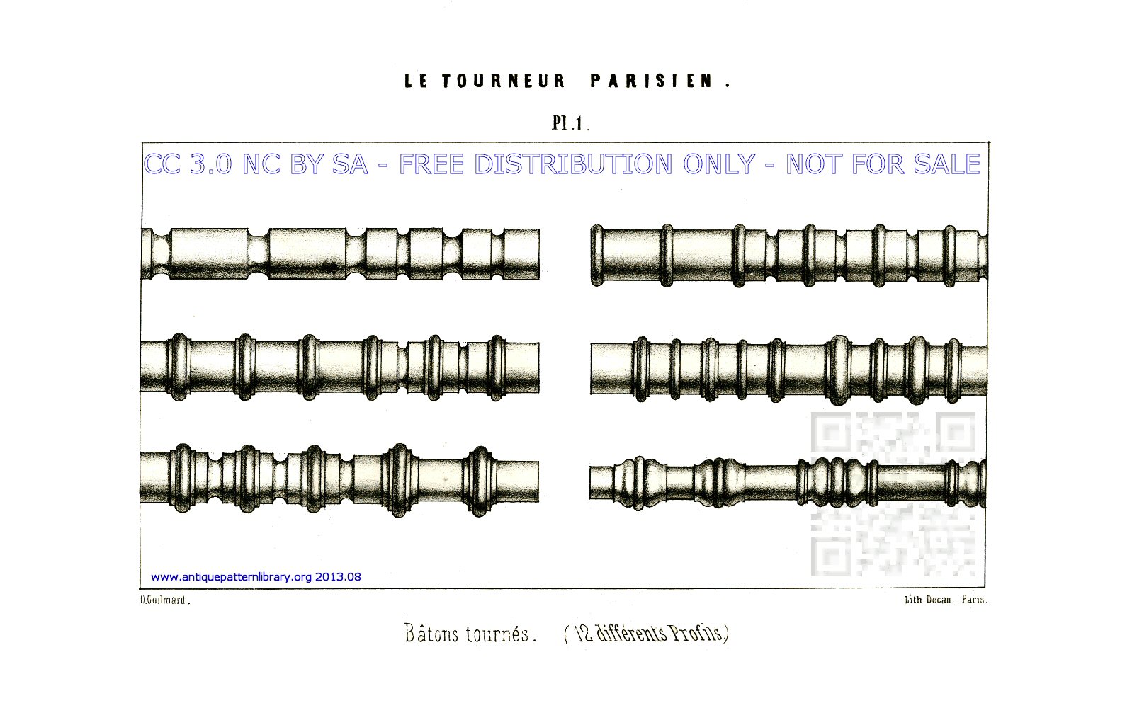 Batons tourns. (12 differents Profils.)