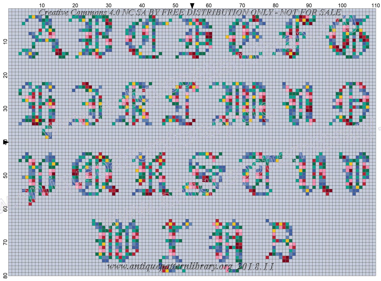 E-CR008 Multicolor Alphabet