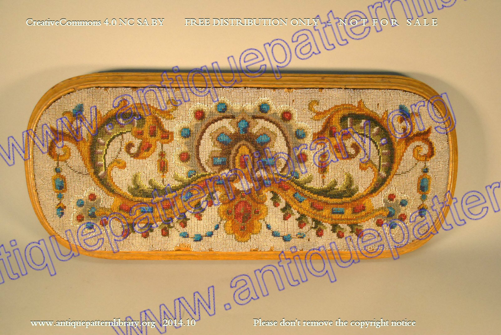 E-LA001 Victorian beaded tray