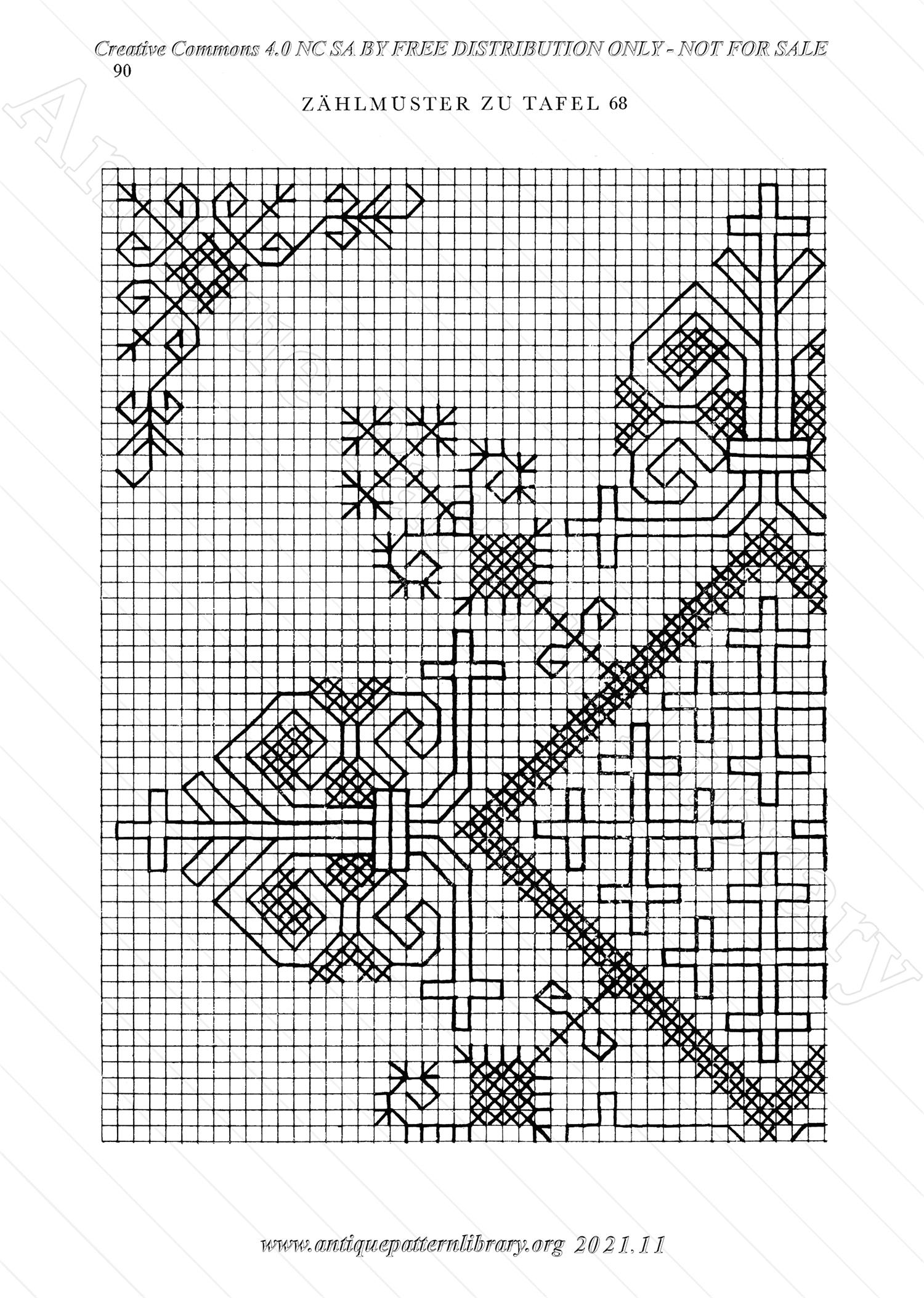 E-RB005 Die Kreuzsticharbeit