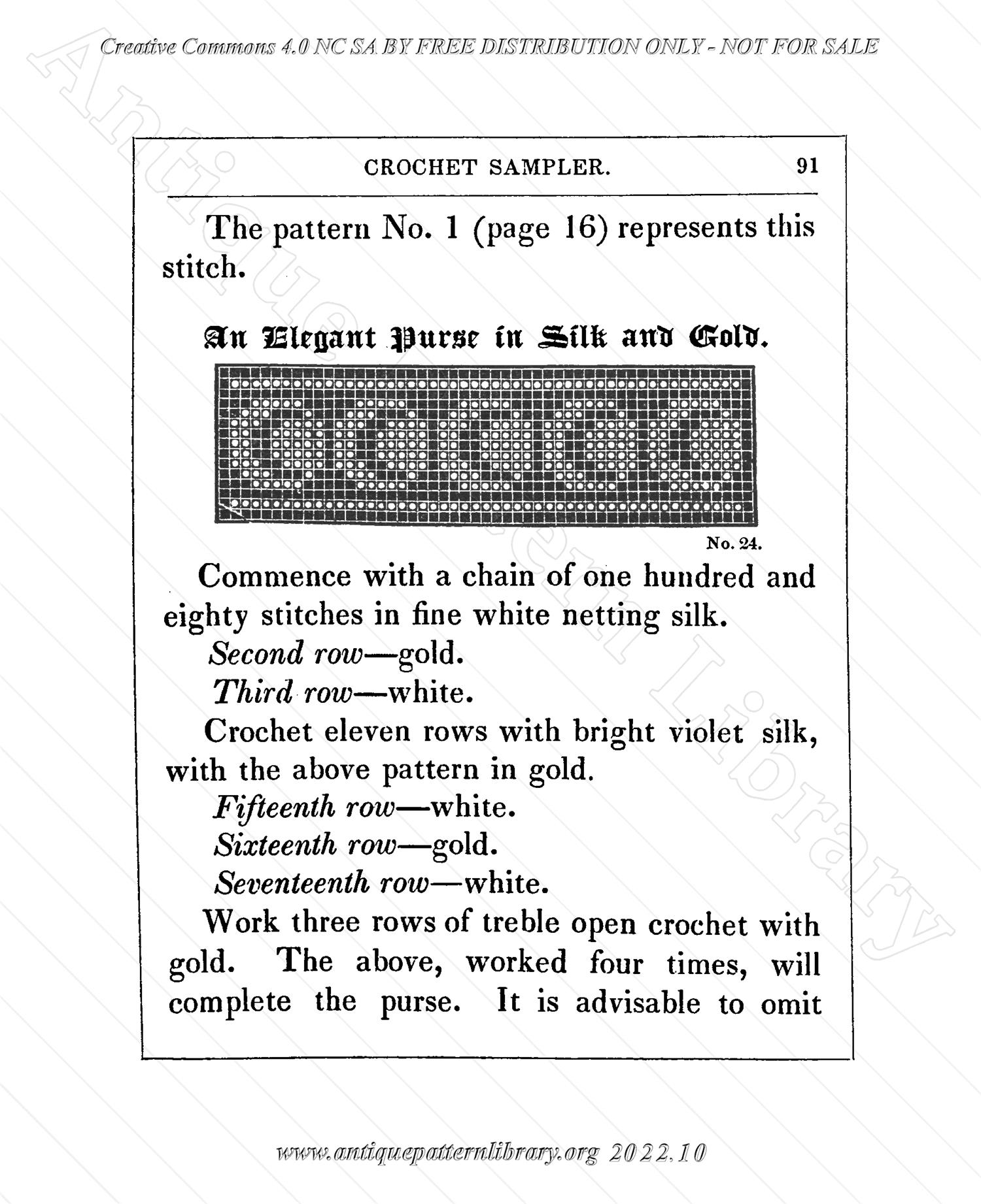 E-WM115 My Crochet Sampler