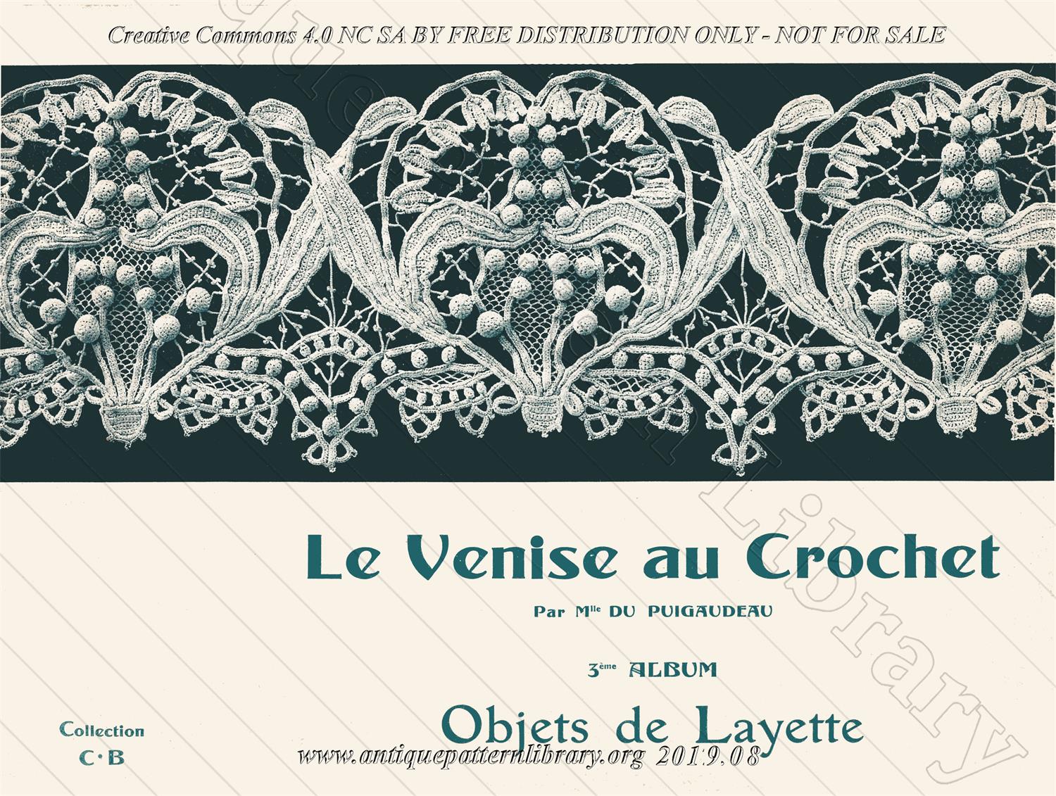 F-II004 Le Venise au Crochet - Objets de Layette