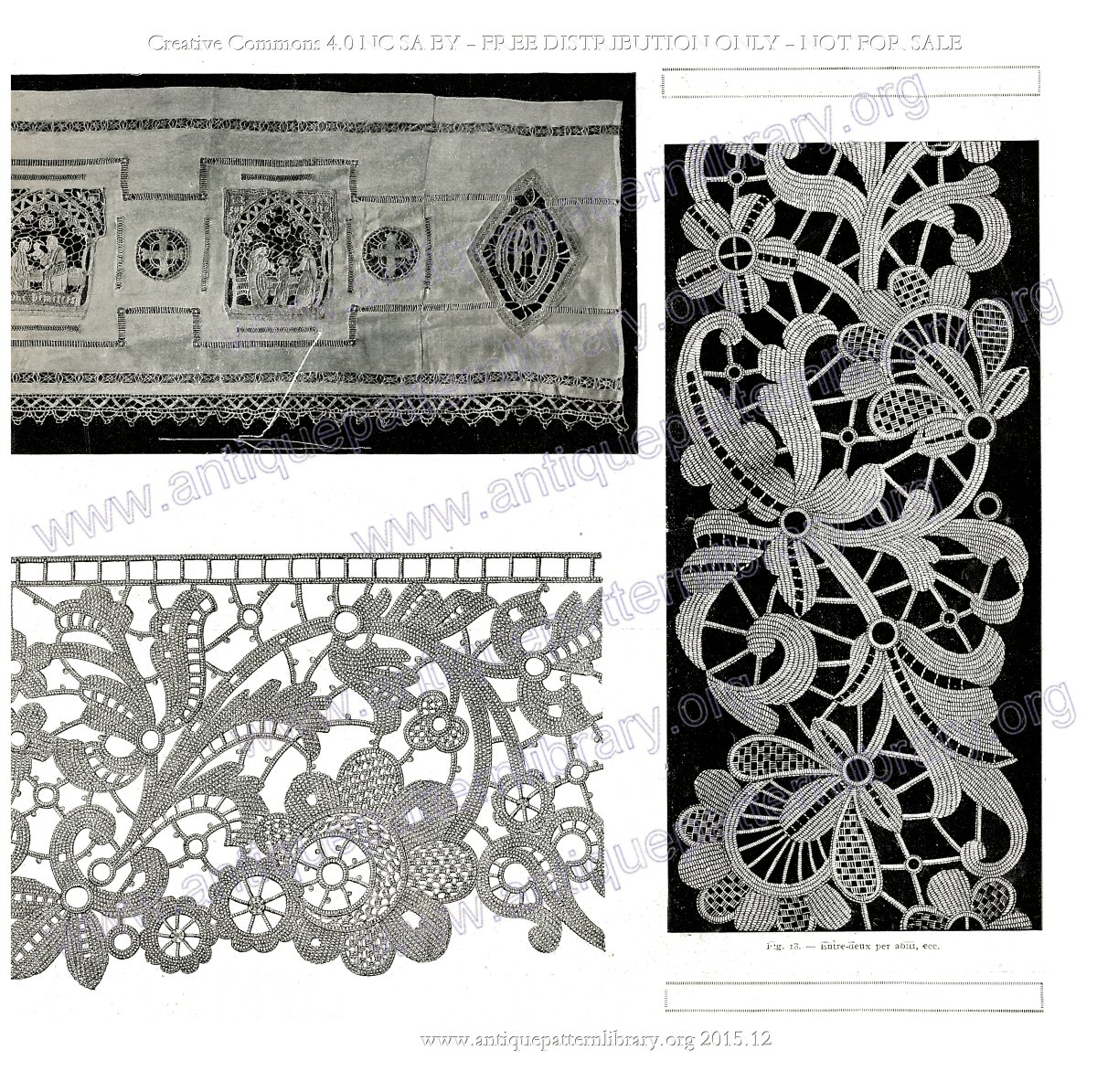 Altar cloth and lace design