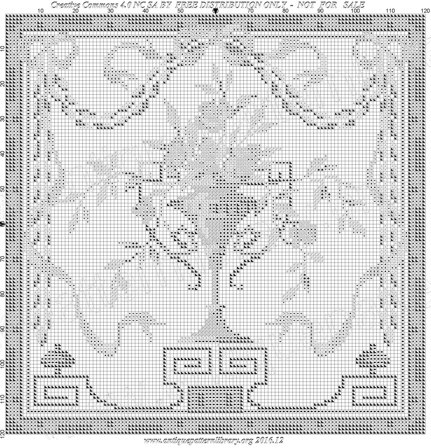 F-IS012 Urn with flowers, square design