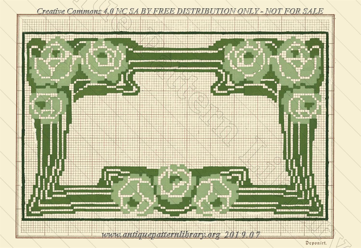 F-IS072 Flower cartouche