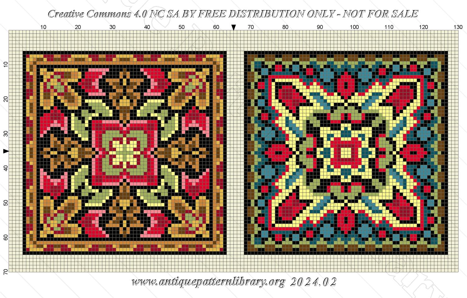 F-IS074 Two small square designs