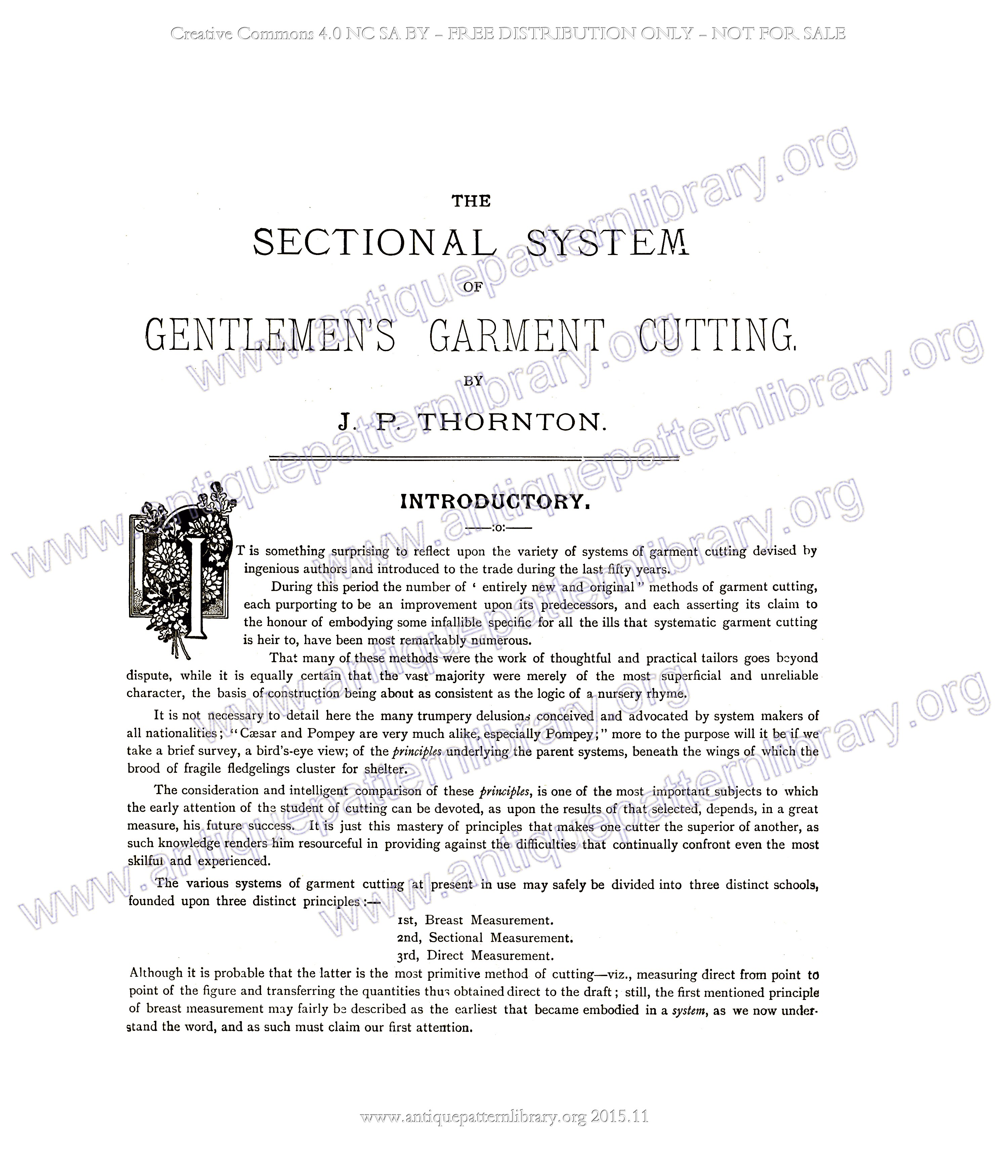 F-PK001 The Sectional System of Gentlemen's Garment Cutting