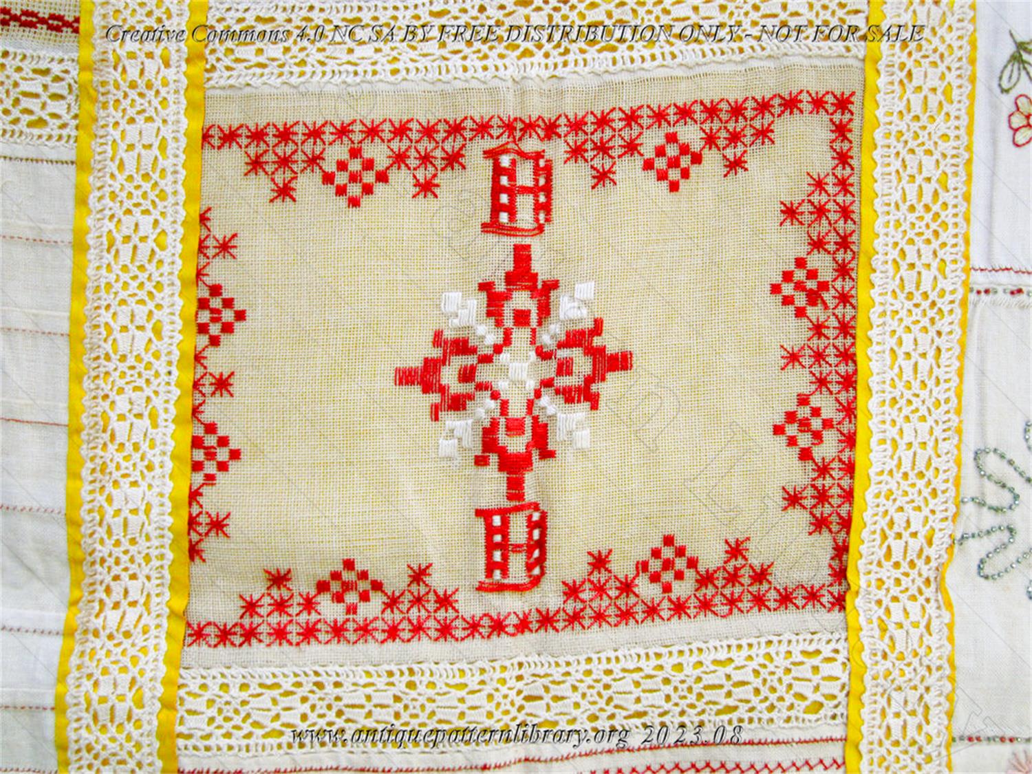 G-AS004 Dutch needlework sampler