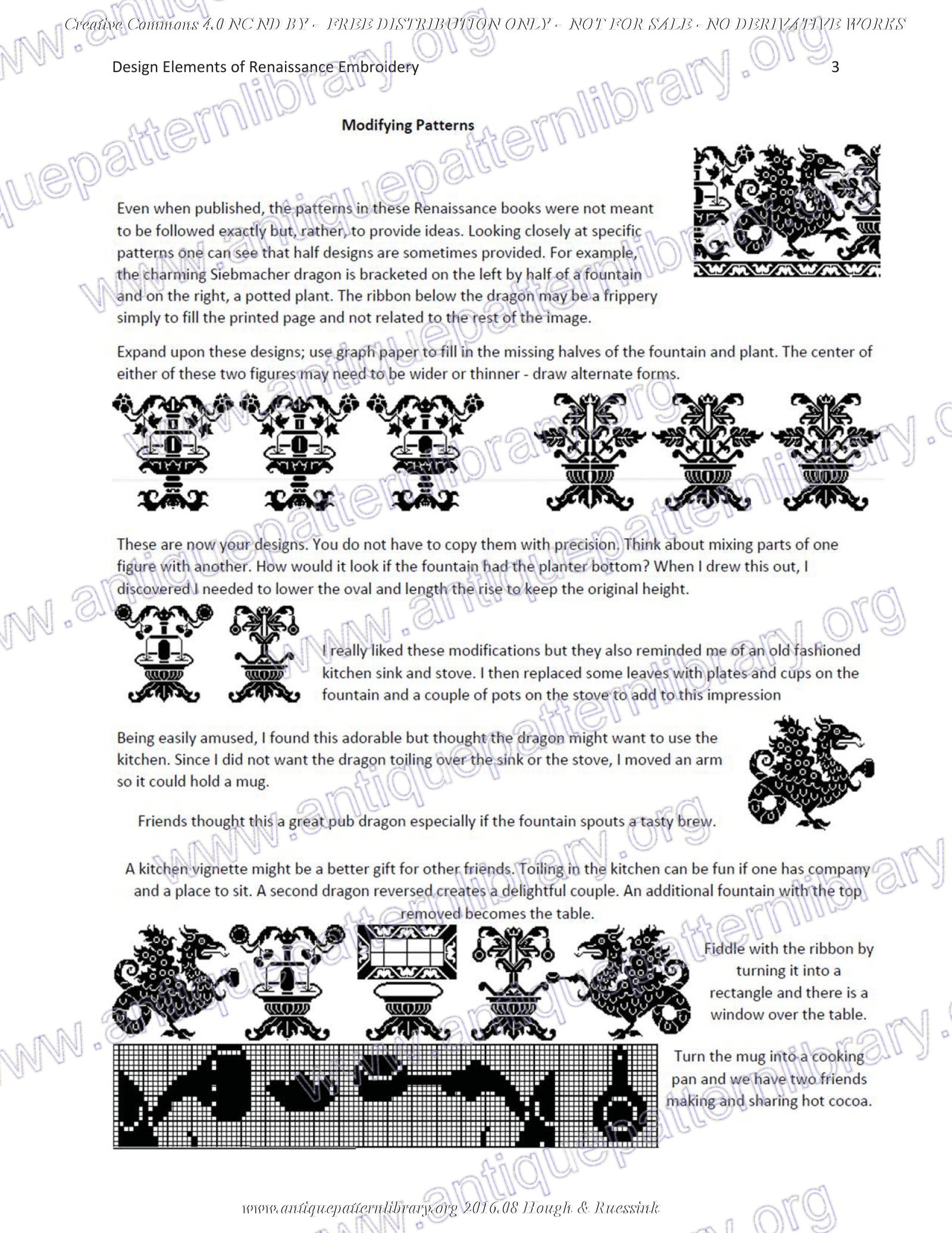 G-HH001 Design Elements of Renaissance Embroidery
No derivative use allowed