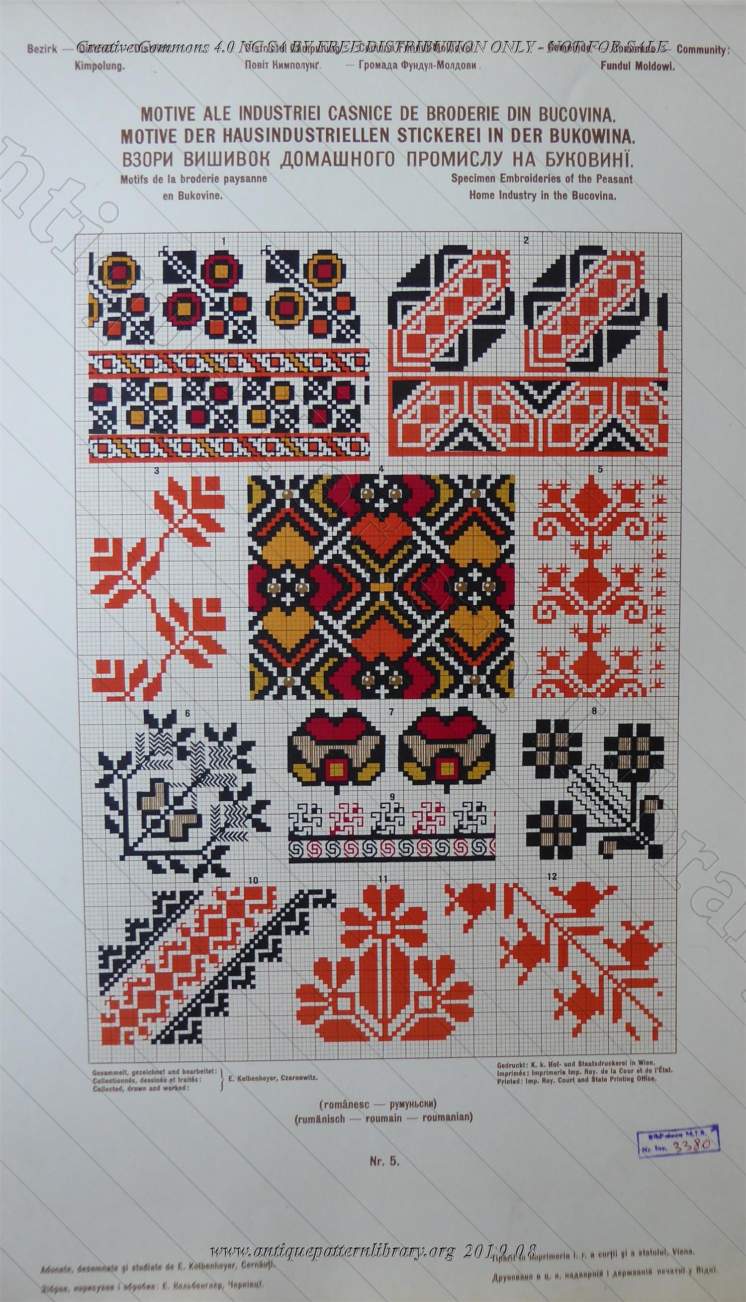 H-IB003 Specimen Embroideries of the Peasant Home Industrie in the Bukovina