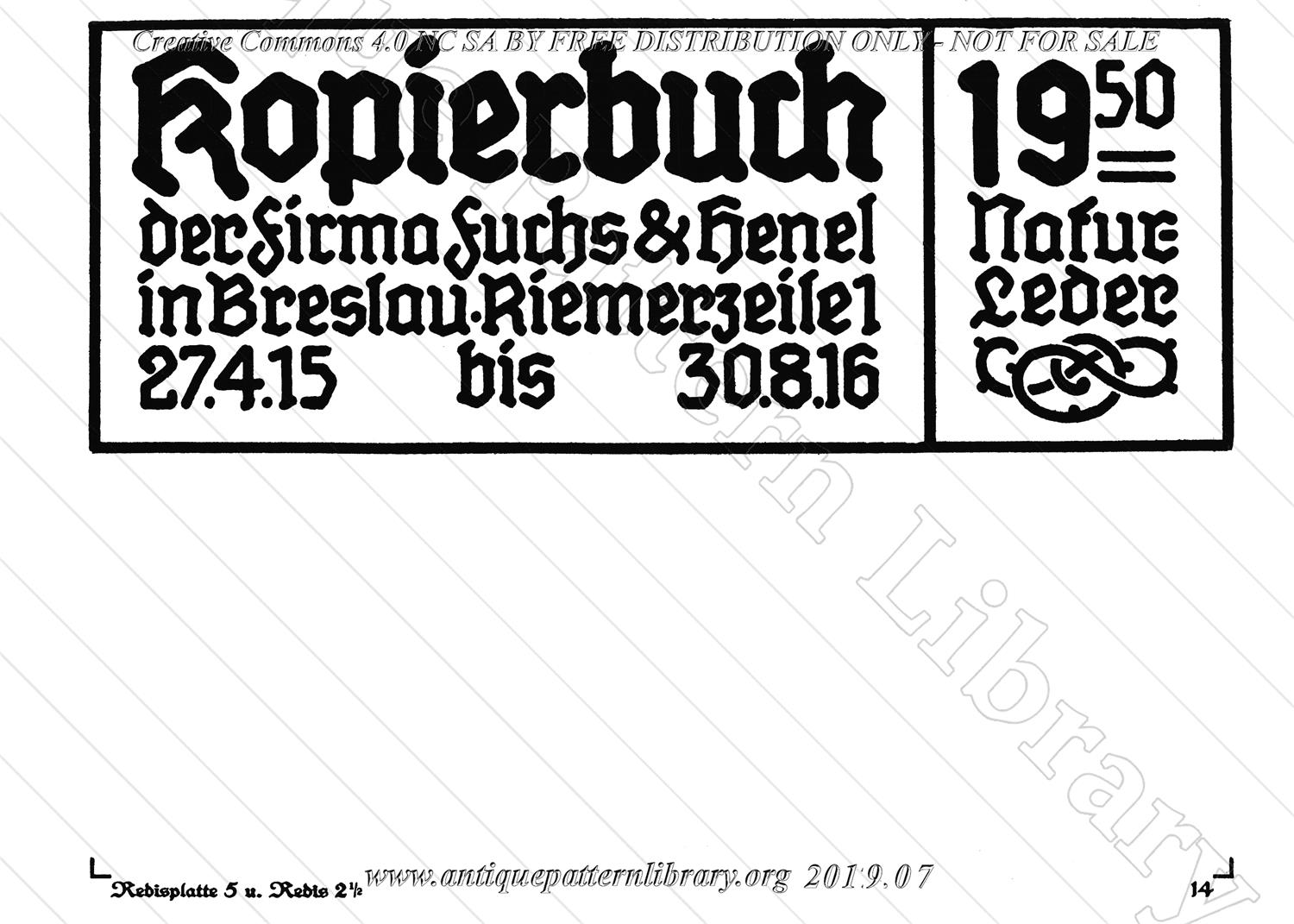 H-RD006 Deutsche Kopfschrift