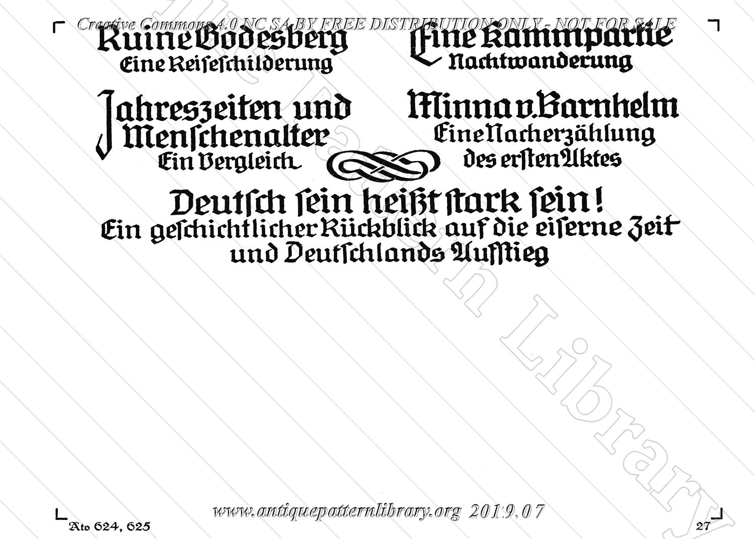 H-RD006 Deutsche Kopfschrift