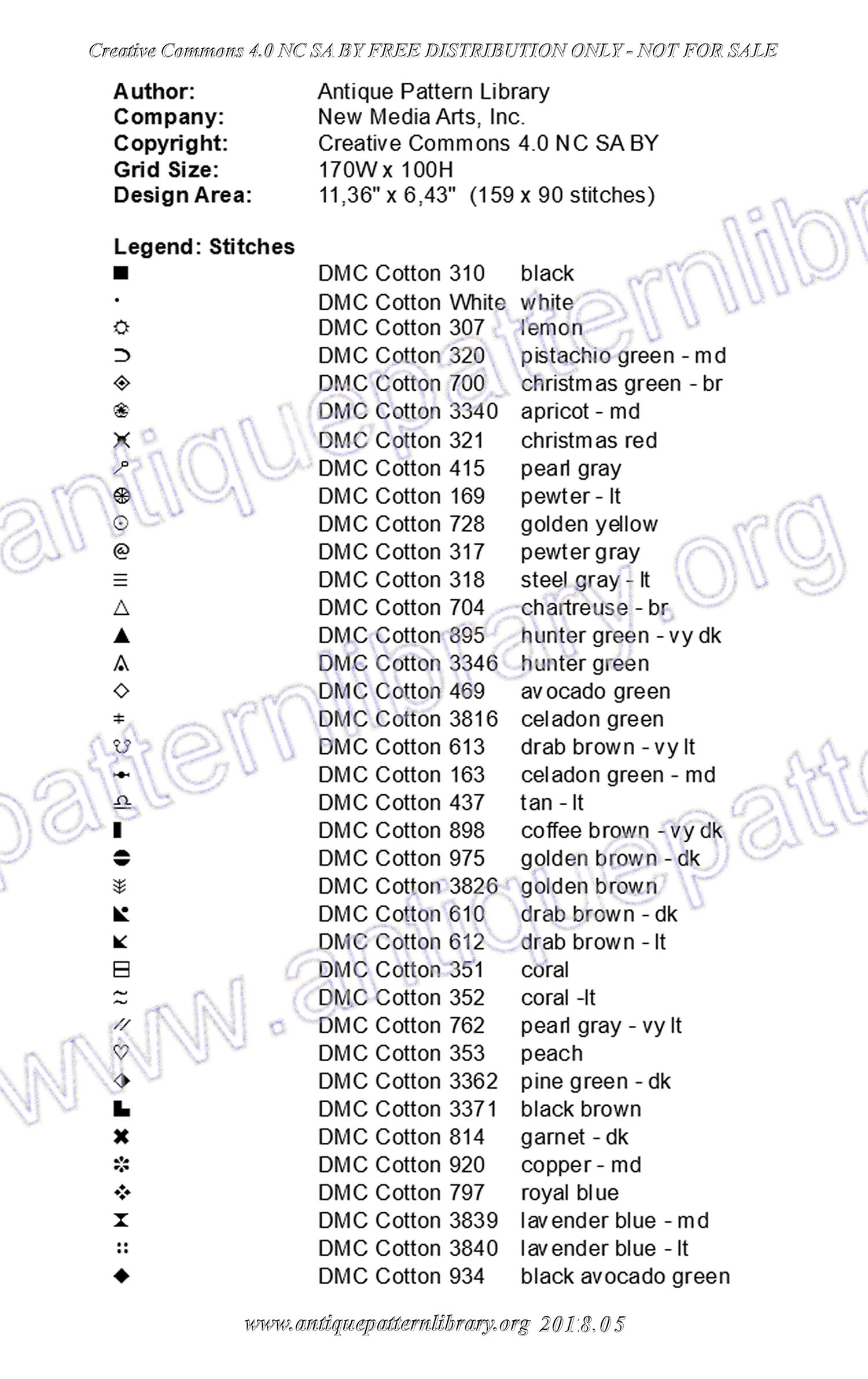 H-RM007 Five small animal motifs