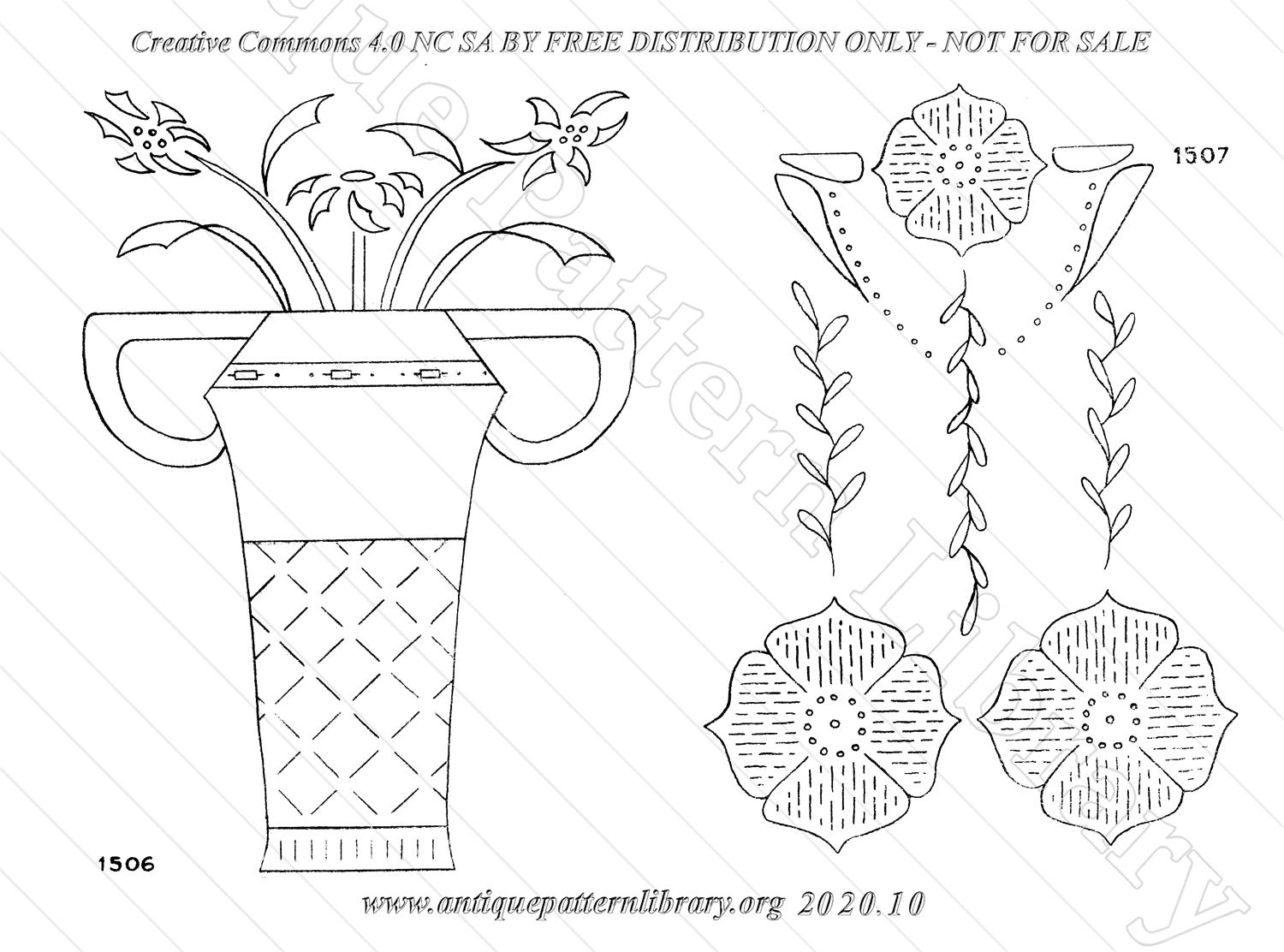 H-WS011 Conventional Embroidery Motifs for Tracing or Stamping.