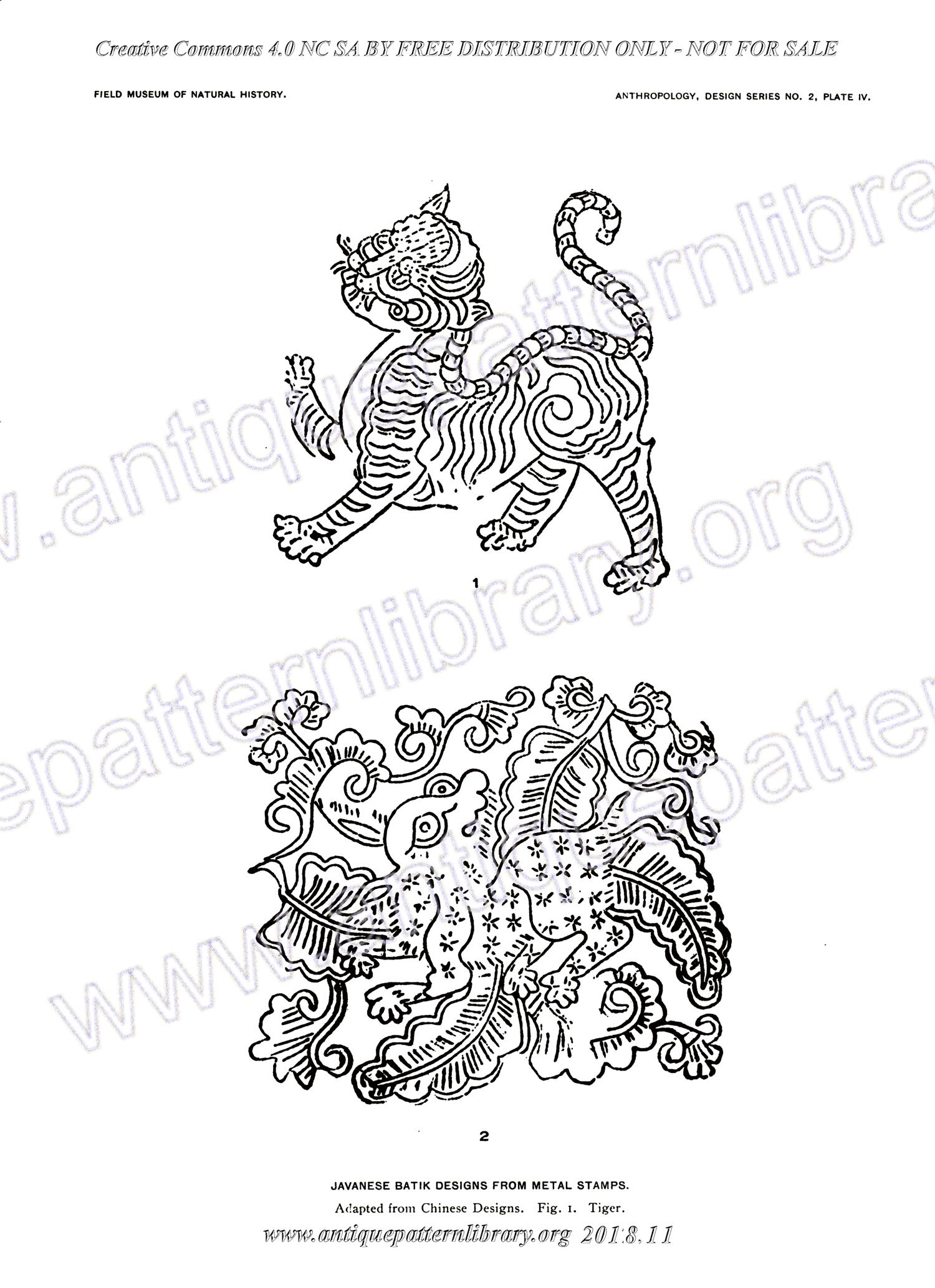 I-AB003 Javanese Batik Designs from Metal Stamps