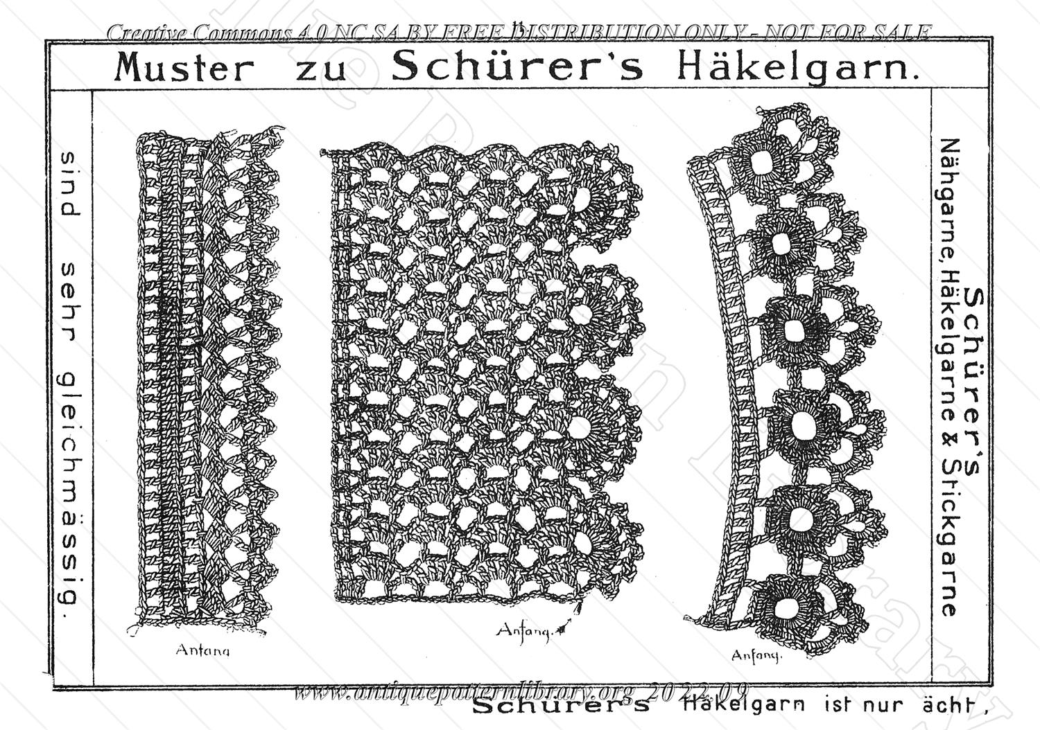 I-CL004 Schrer's Hkel-u. Stickmuster