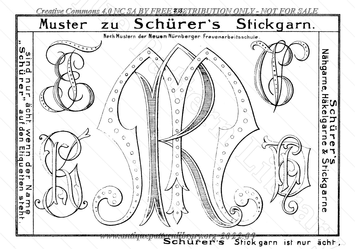 I-CL004 Schrer's Hkel-u. Stickmuster