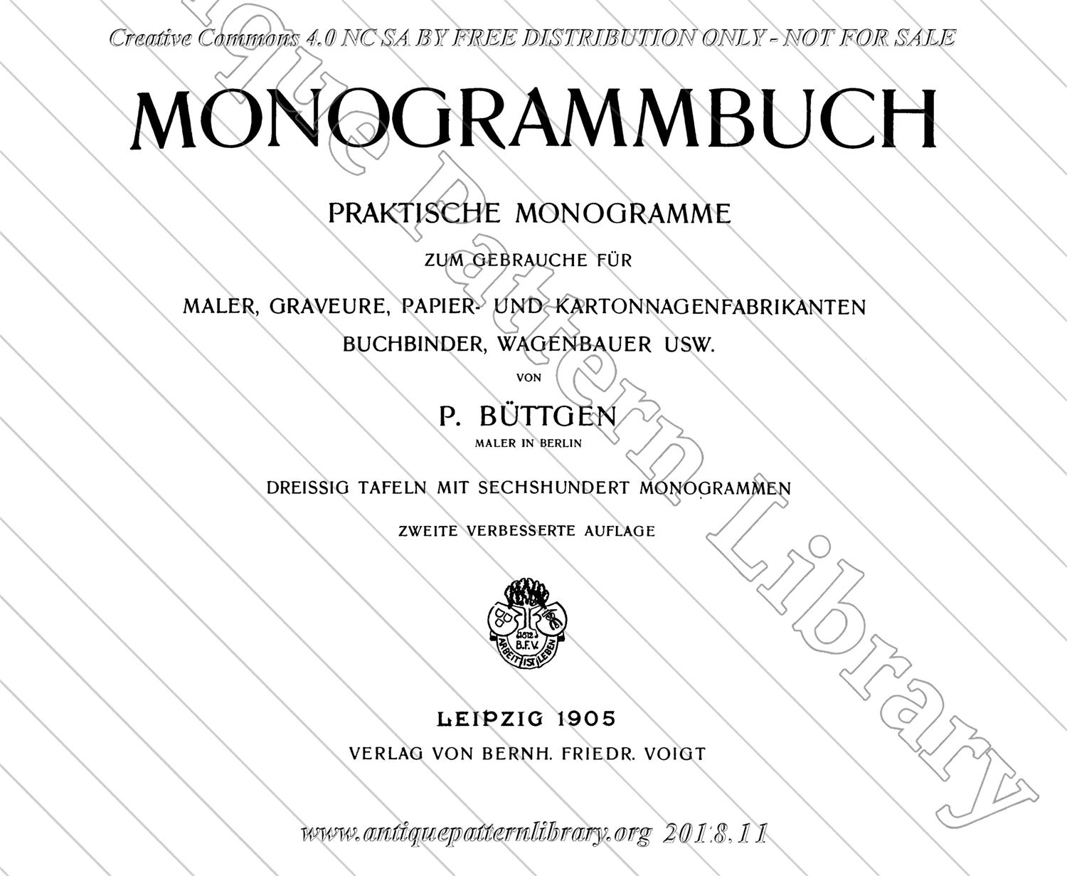 I-NK001 Monogrammbuch