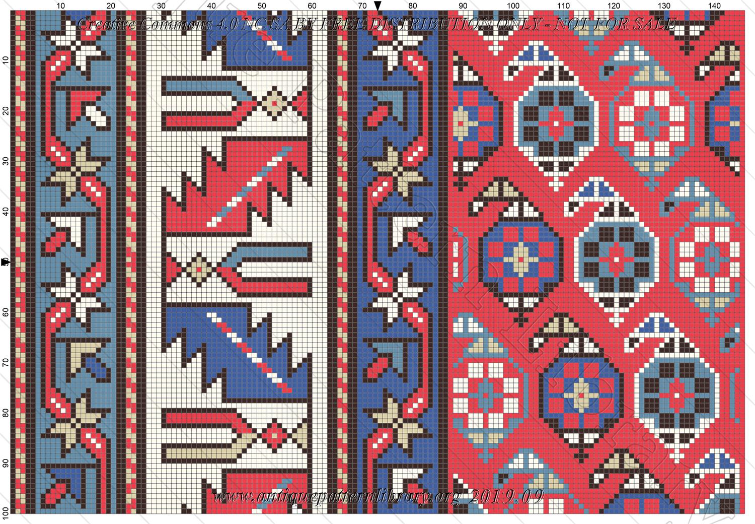 I-NP001 Kazak runner ca. 1880