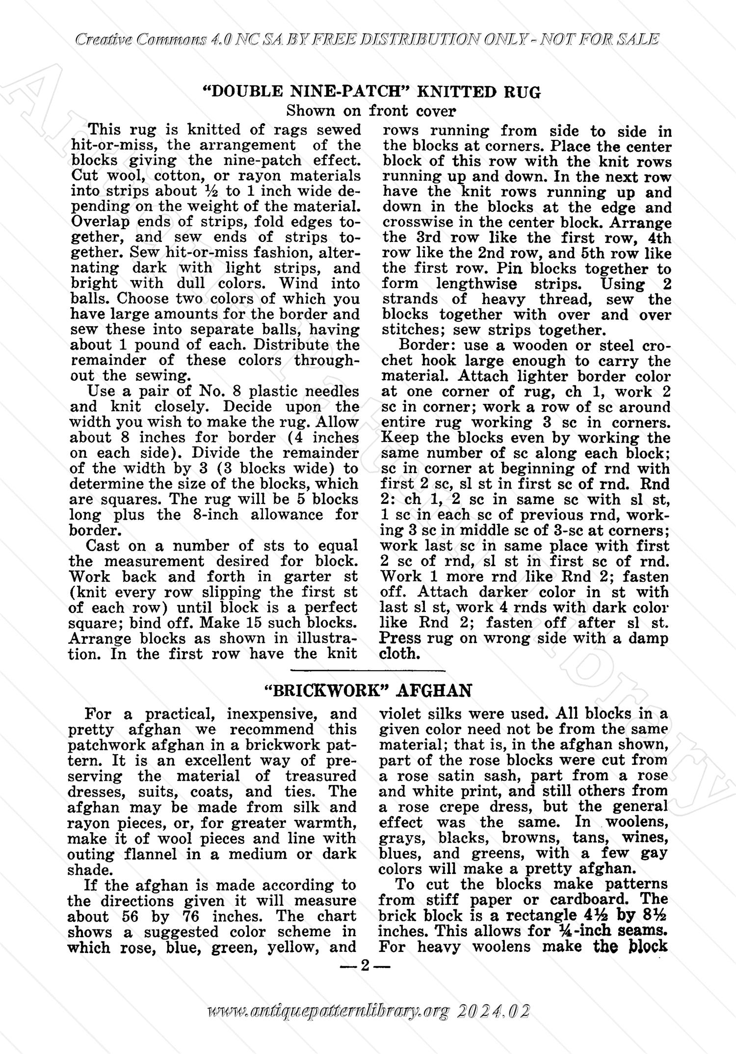 I-WB122 The Workbasket Volume 12 Number 2 November 2-934