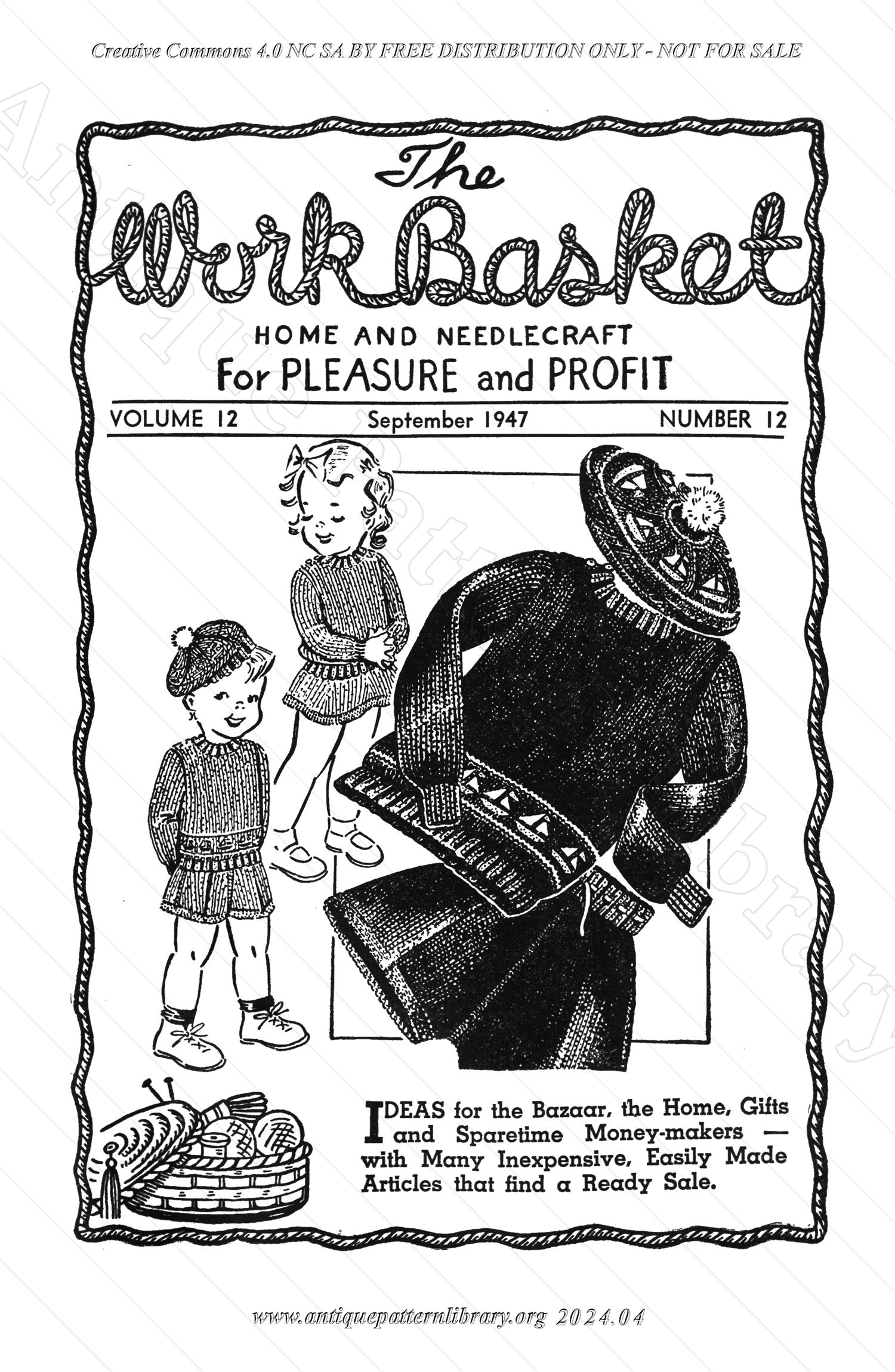 I-WB12C The Workbasket Vol. 12 September 1947 No. 12