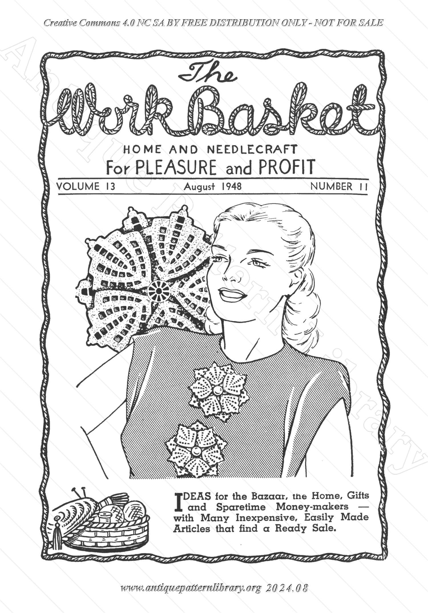 I-WB13B The Workbasket Volume 13 August 1948 No. 11