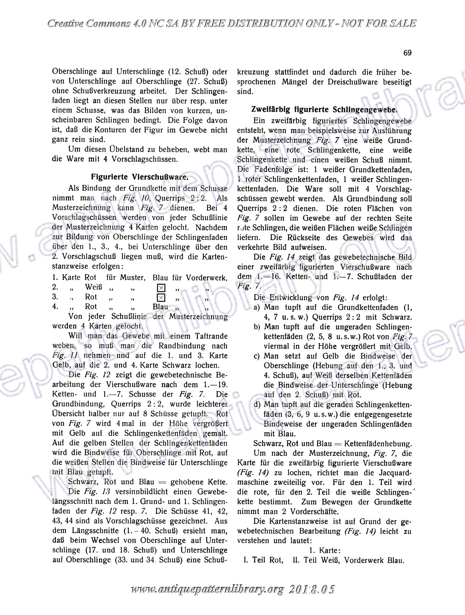 I-WM001 Technologie, Bindungslehre, Dekomposition und Kalkulation der Jacquard-Weberei