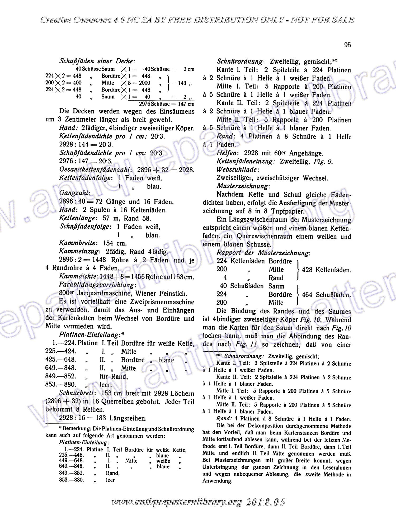 I-WM001 Technologie, Bindungslehre, Dekomposition und Kalkulation der Jacquard-Weberei