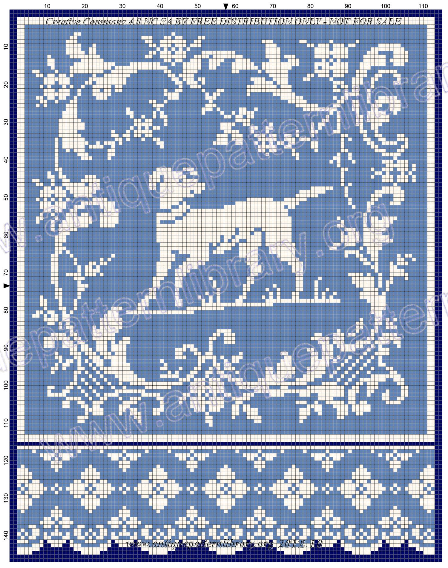 I-YS008 Filet pattern with dog