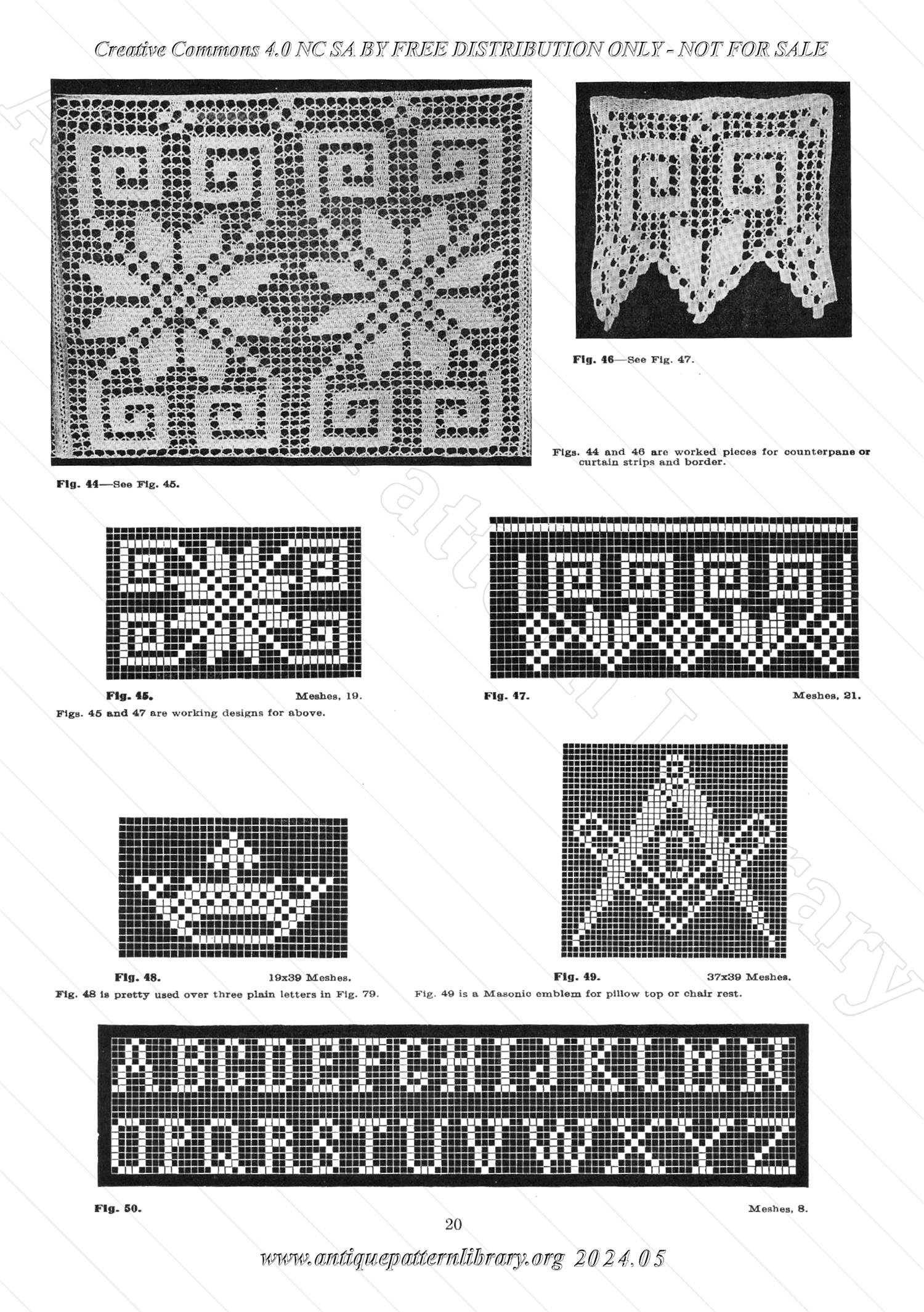 J-PA132 Filet Crochet Designs