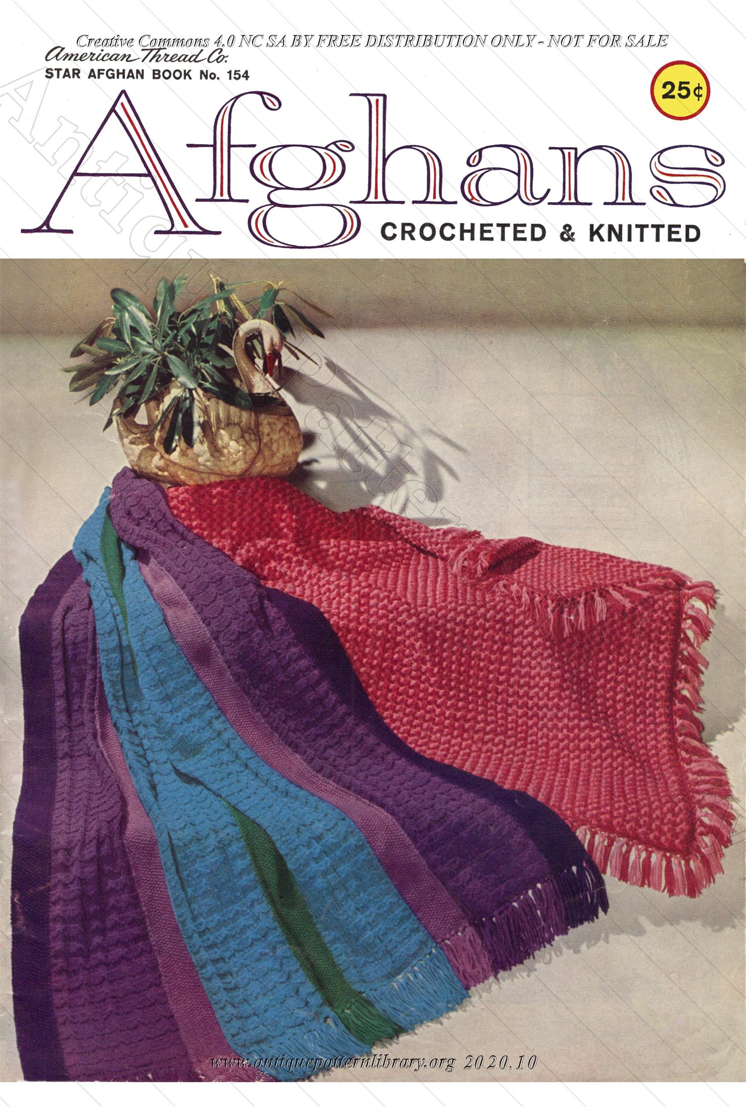 K-SB003 Afghans, Crocheted & Knitted