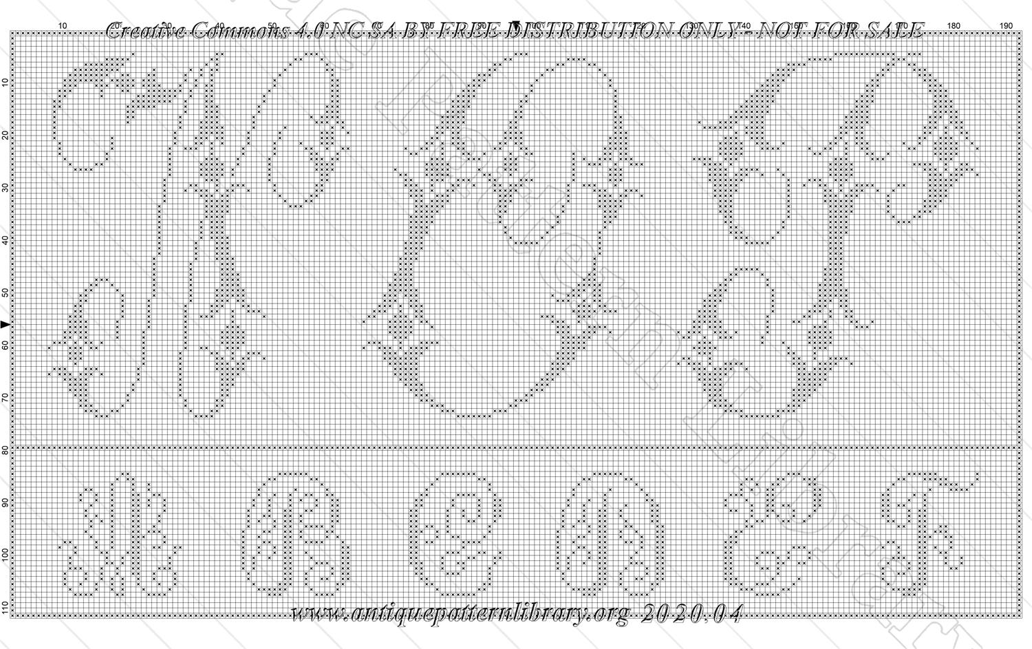 K-YS007 Neueste Stickmuster-Alphabets