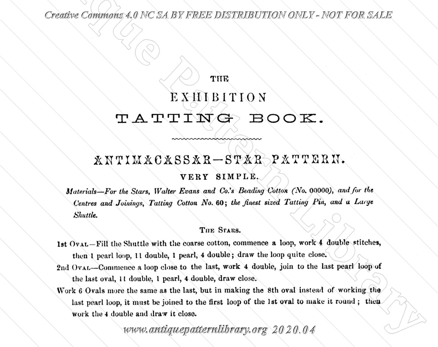 K-YS008 The Exhibition Tatting Book